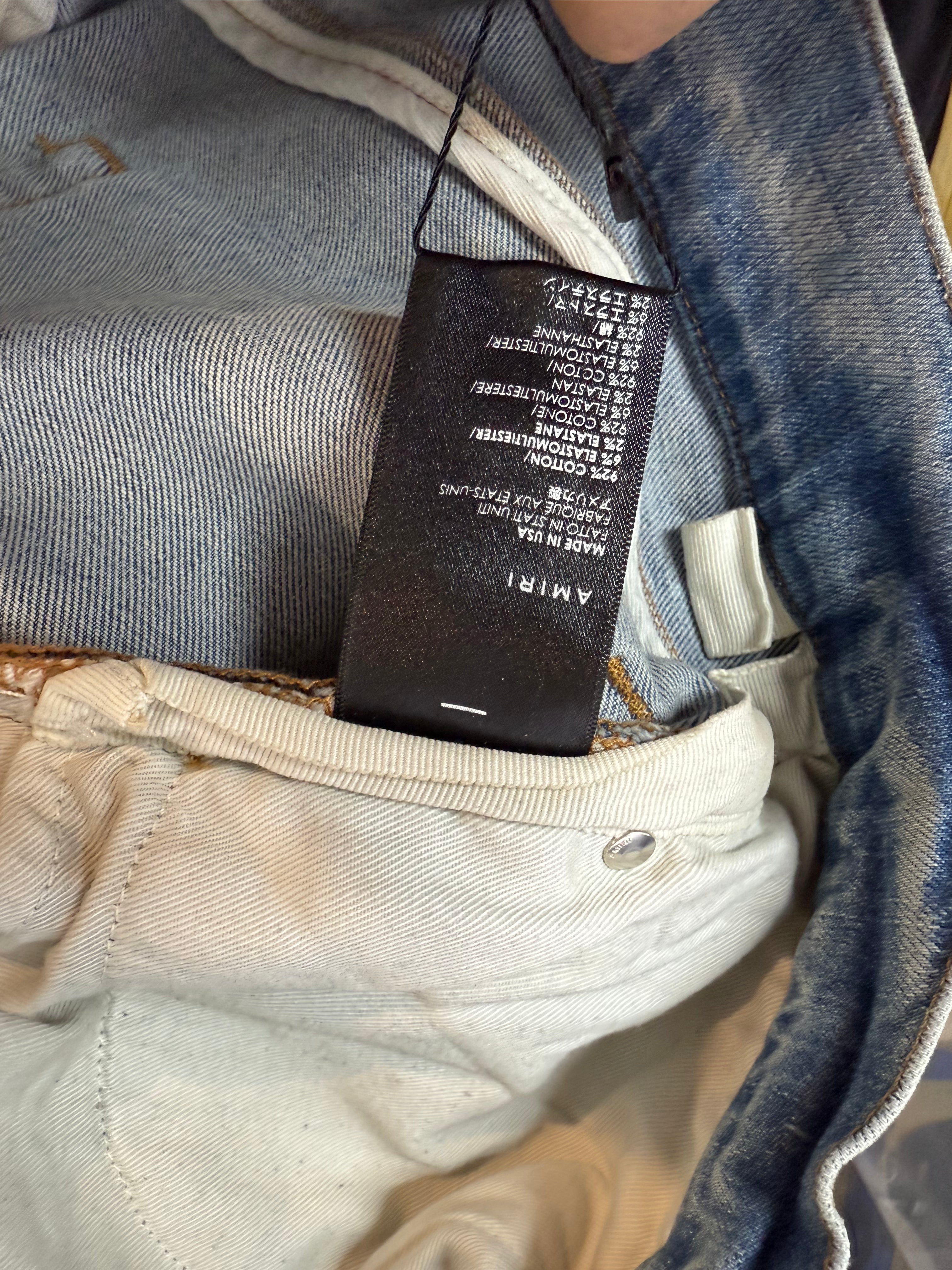 Amiri MX2 Blue & Brown Paisley Patch 34