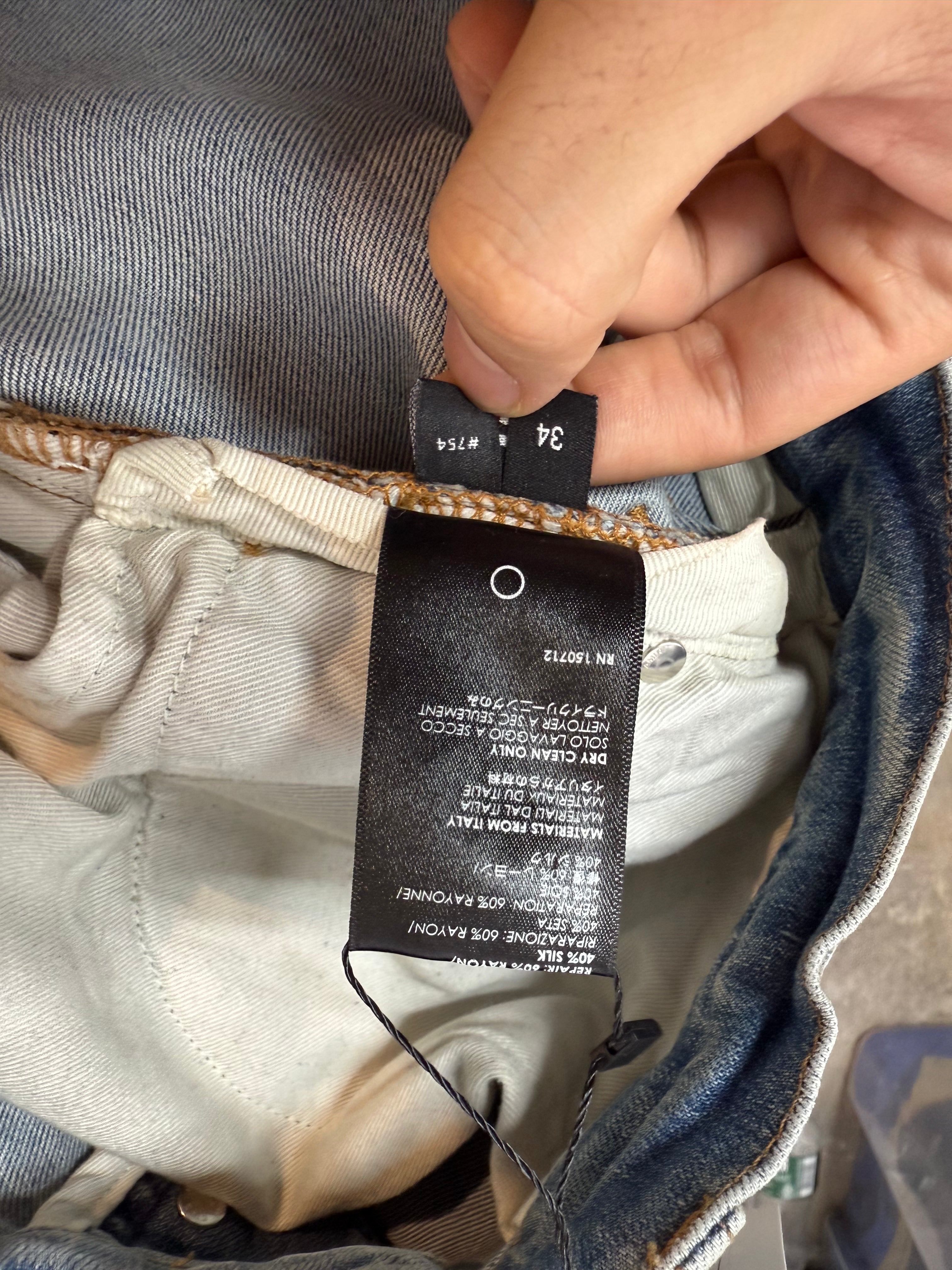 Amiri MX2 Blue & Brown Paisley Patch 34