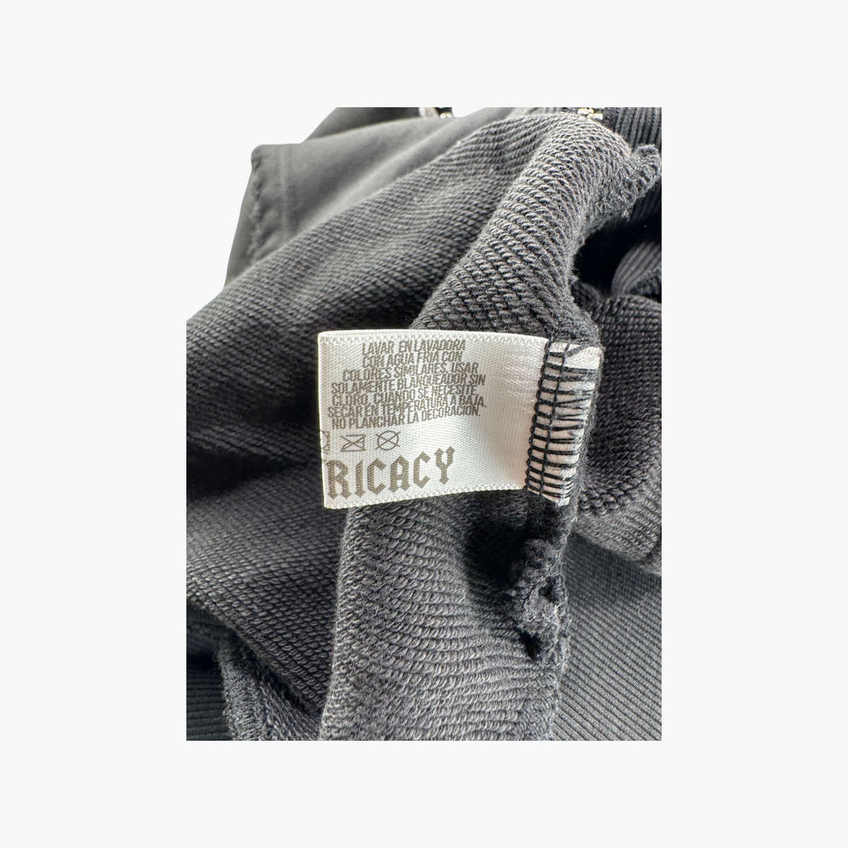 Lost Intricacy Black Patch Zip Up Hoodie