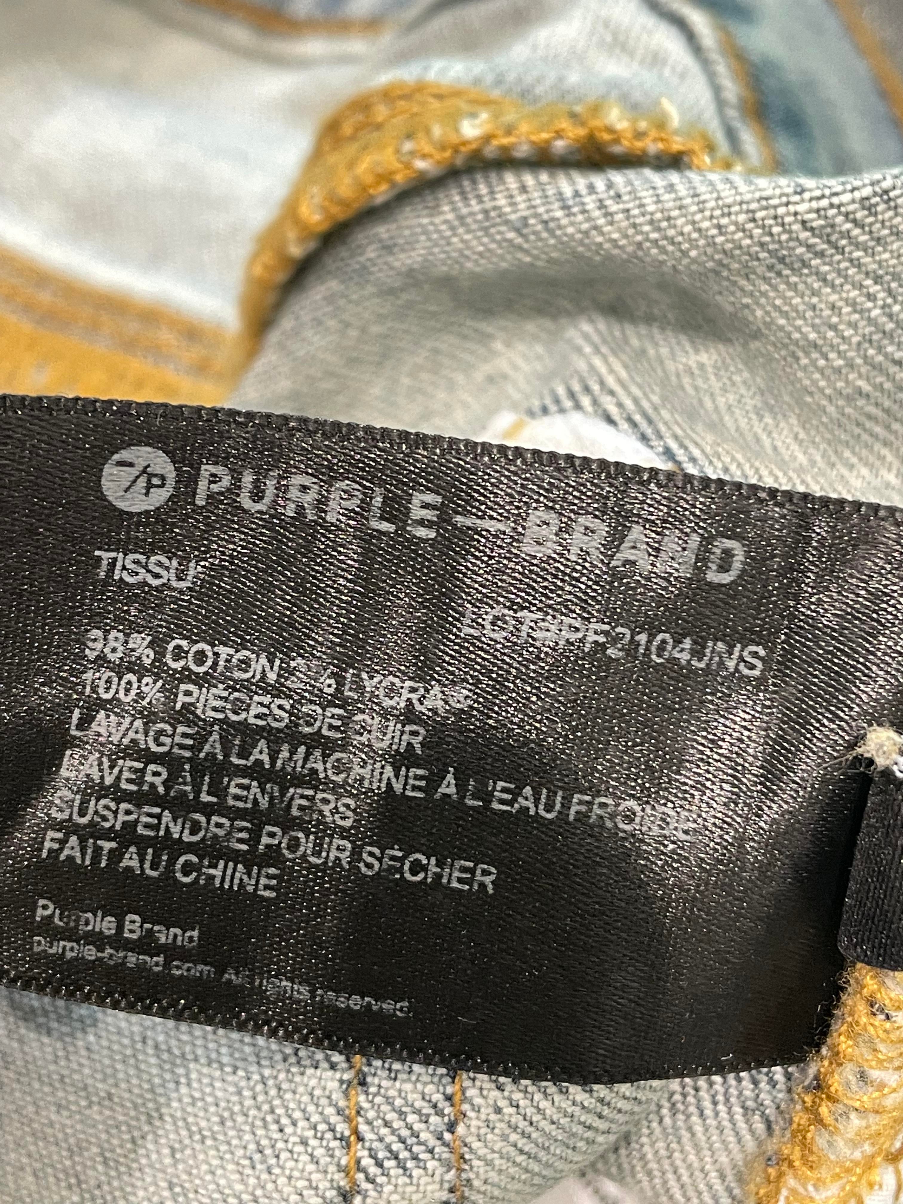 Purple Brand "Shine" Light Wash Blue Jeans