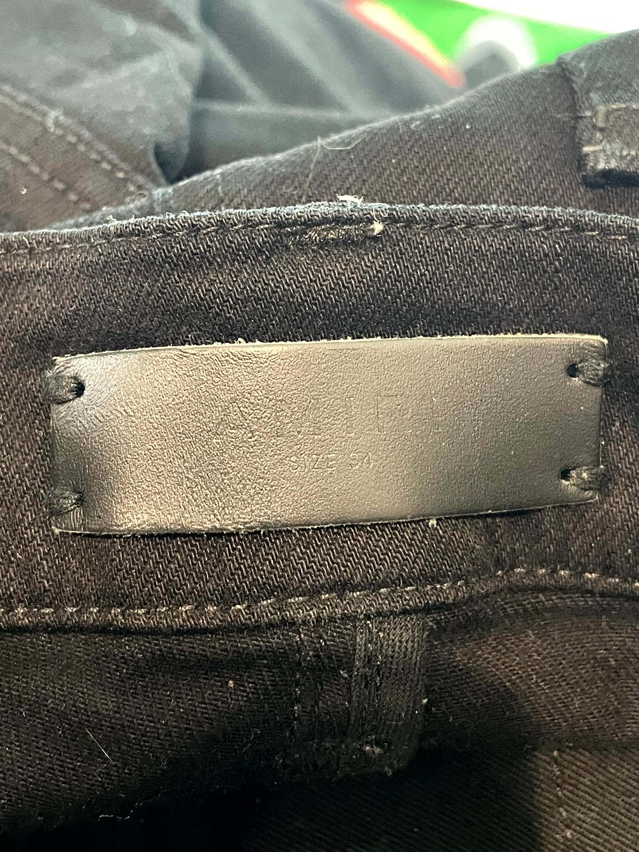 Amiri Black & Red Stripe Jeans