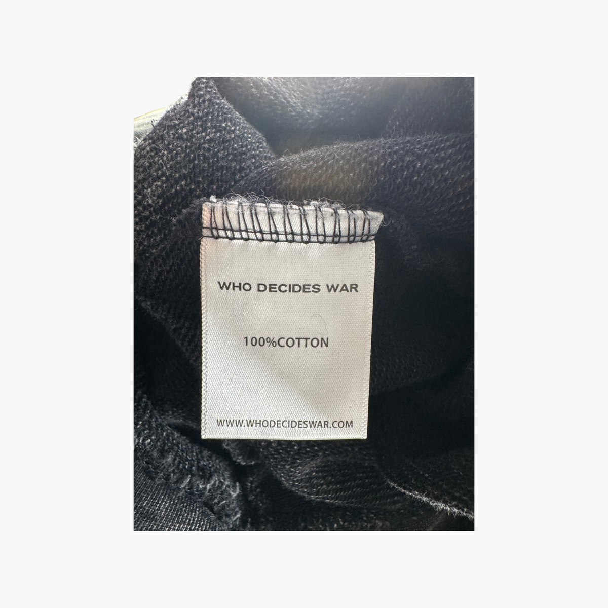 Who Decides War Multi Stained Glass Black Hoodie