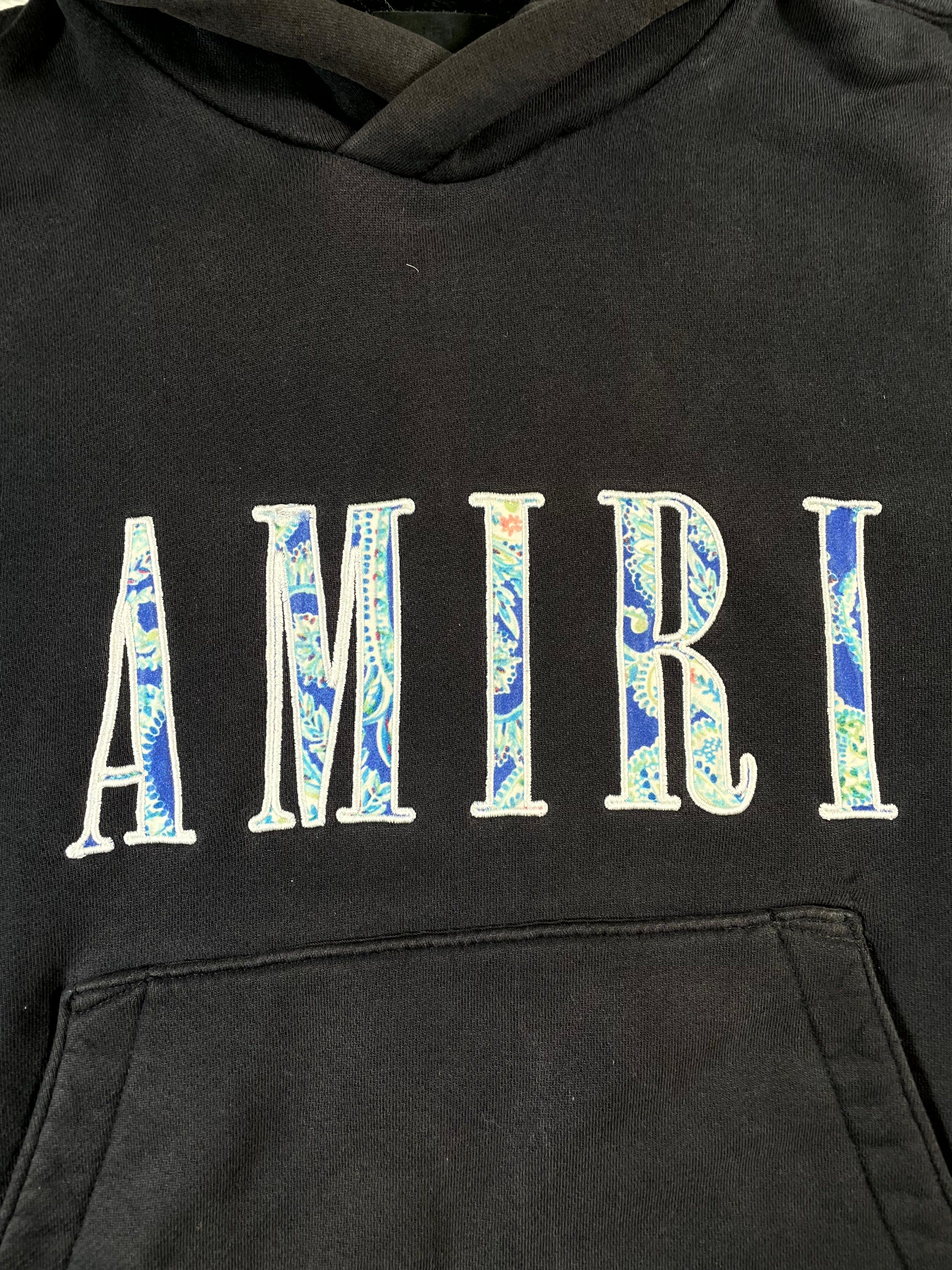 Amiri Floral Black Hoodie