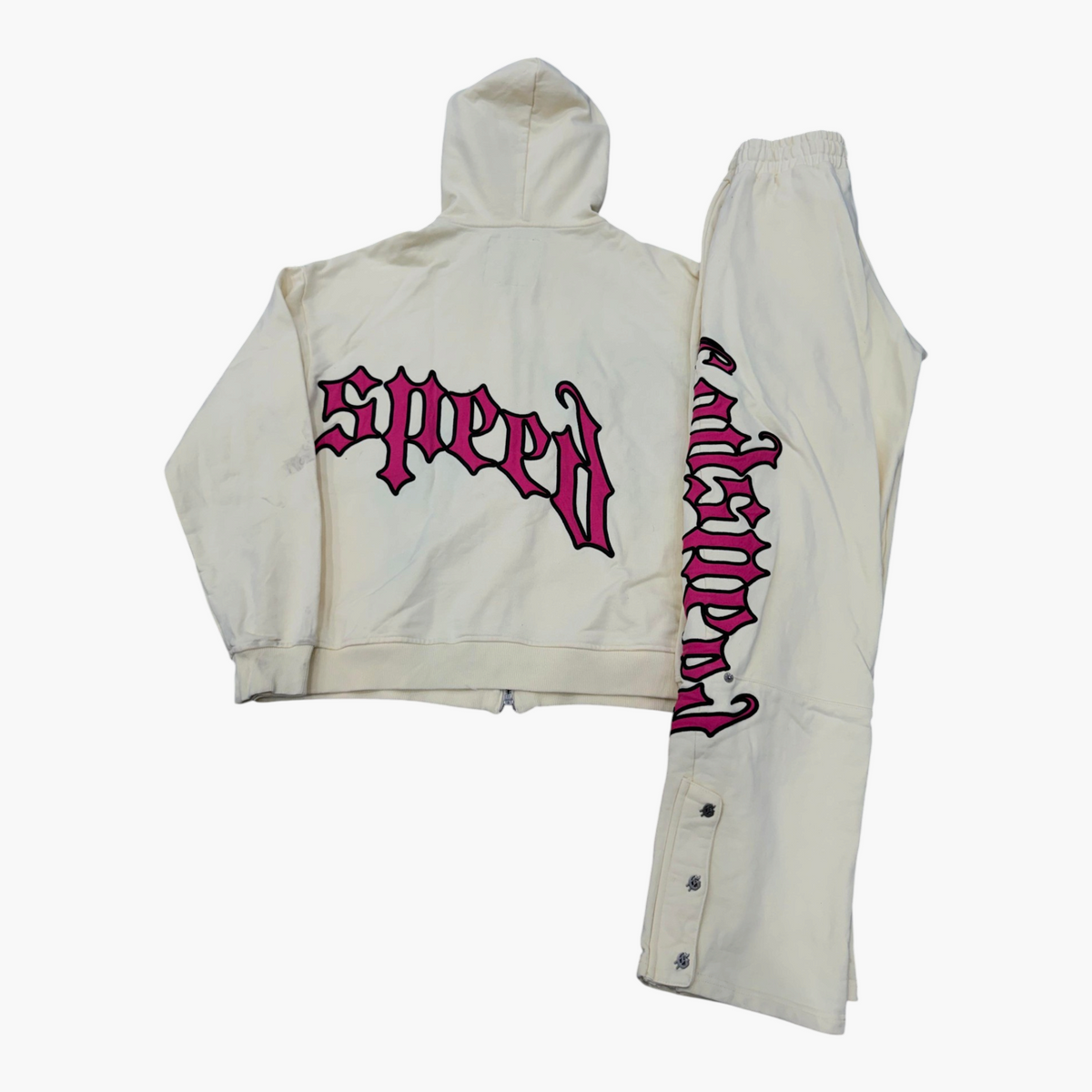Godspeed OG Logo Cream & Pink Sweatsuit