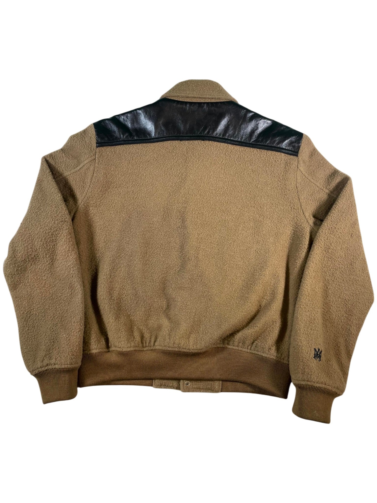 Amiri "Shearling Varsity" Brown & Black Jacket