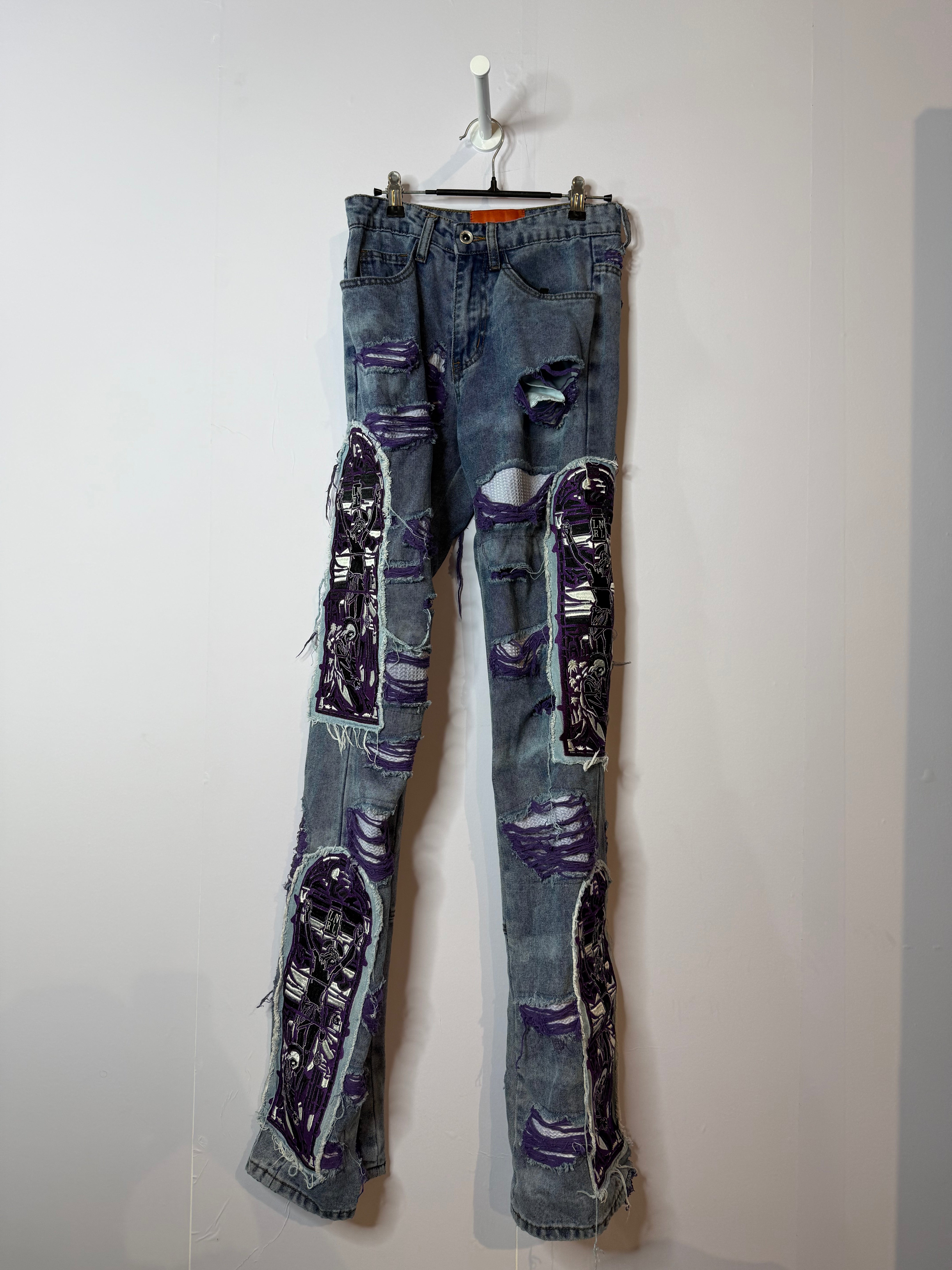 WDW Purple Window Blue Jeans