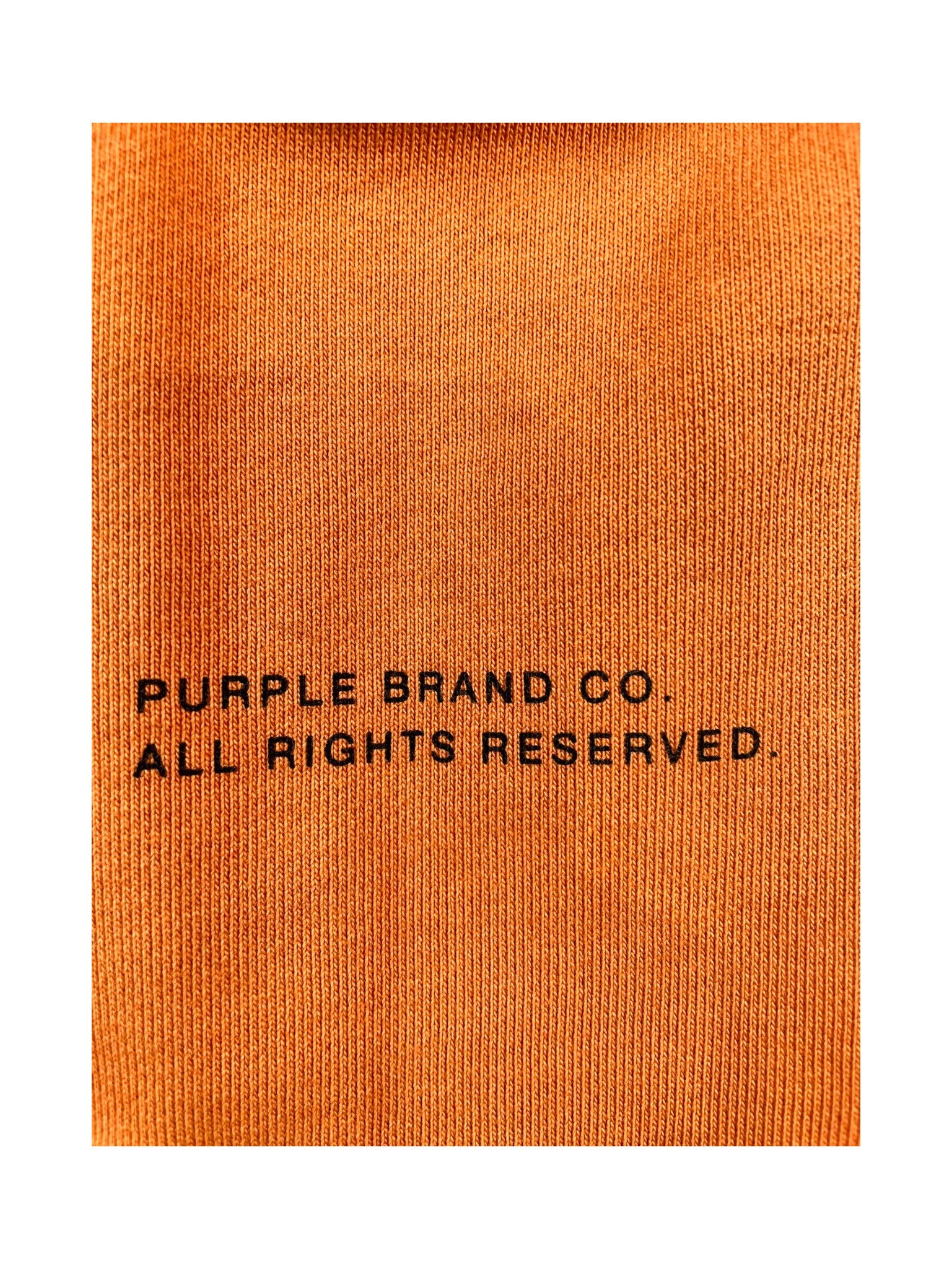 Purple Brand "Old English" Orange & Black Hoodie