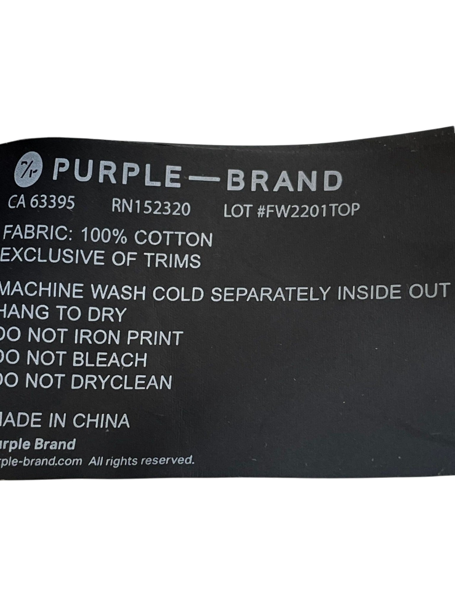 Purple Brand "Old English" Orange & Black Hoodie