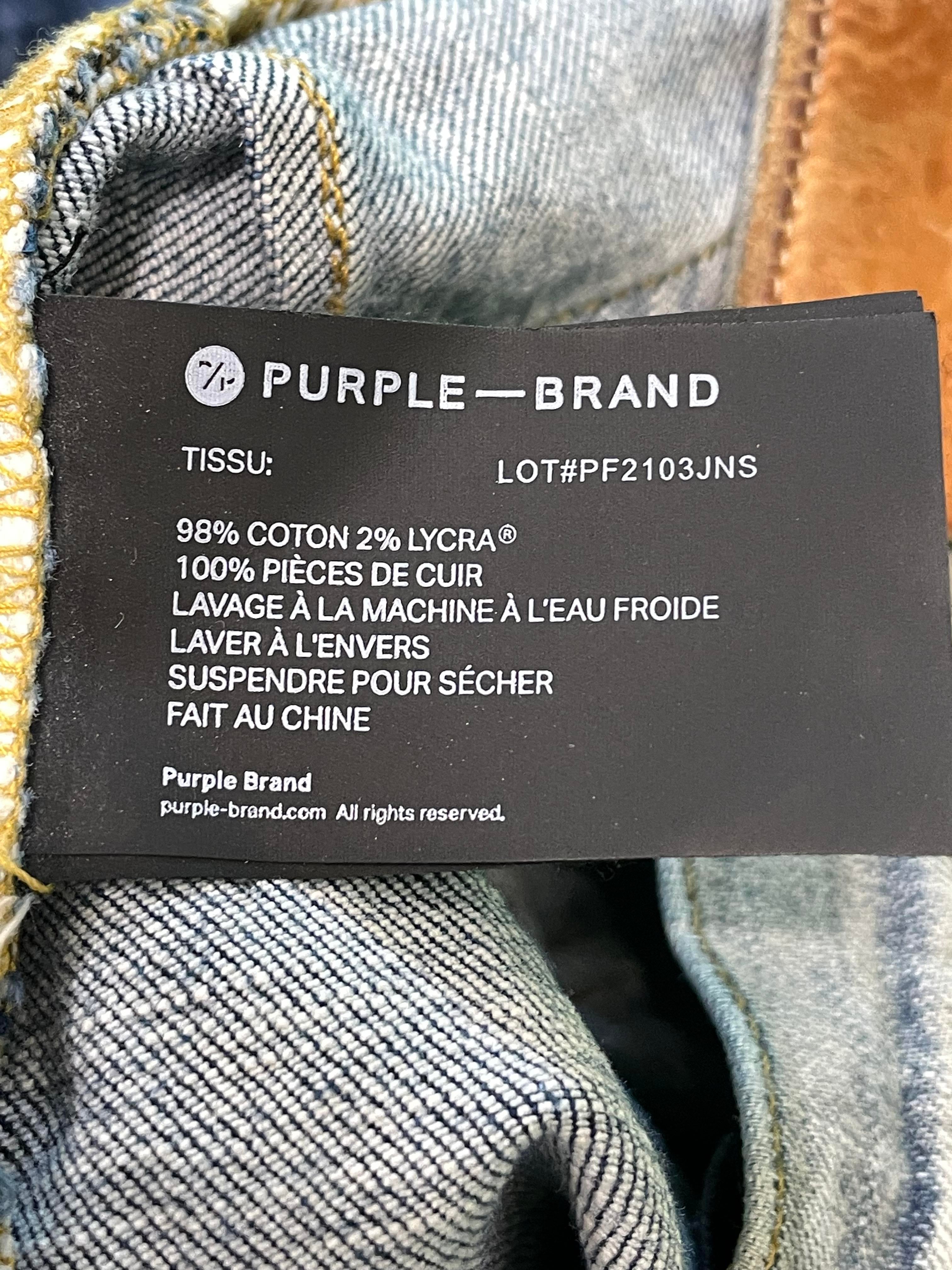 Purple Brand "Stitches" Light Wash Jeans