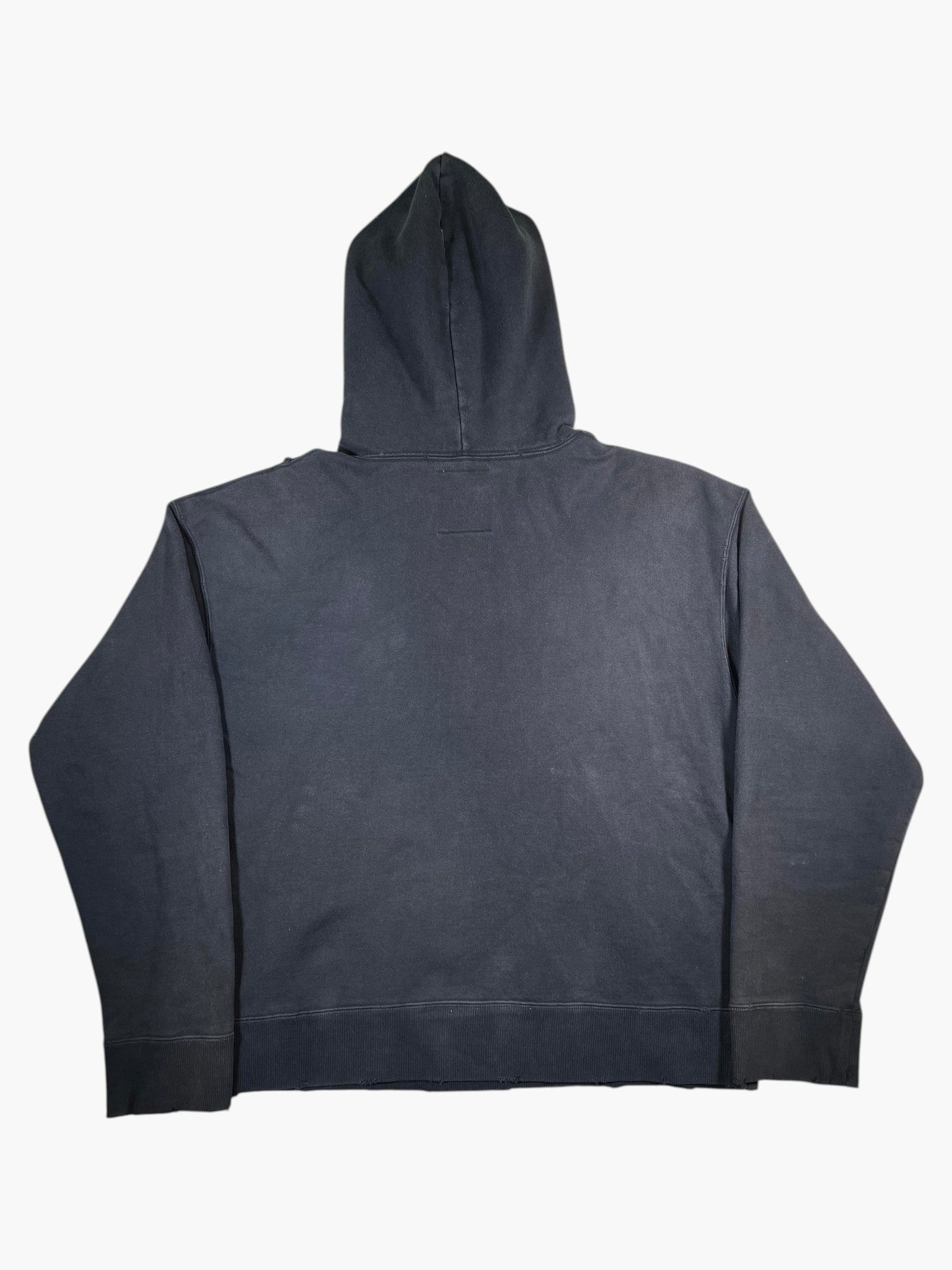 MMY Distressed Black Wash Hoodie