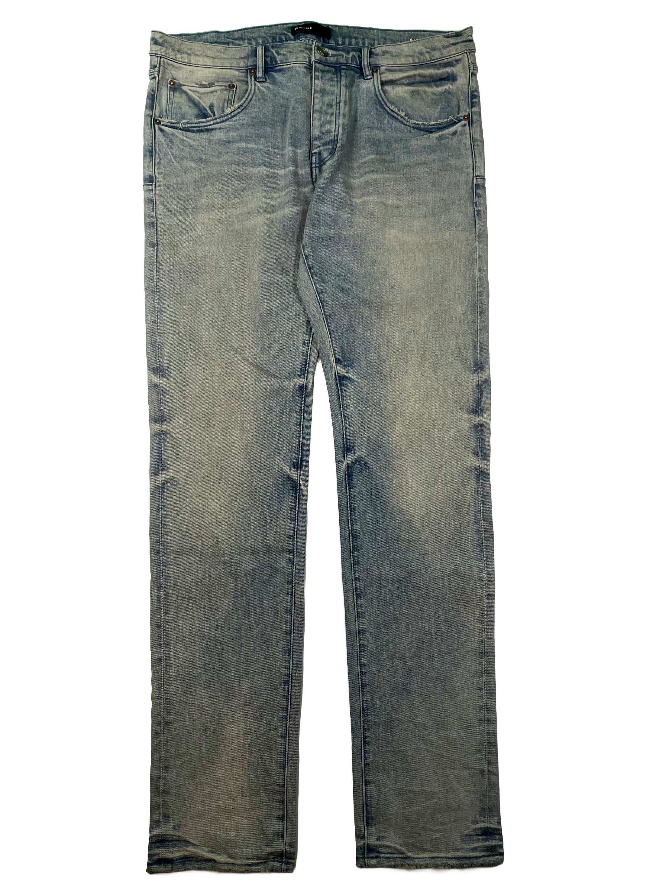 Purple Plain Light Wash Jeans