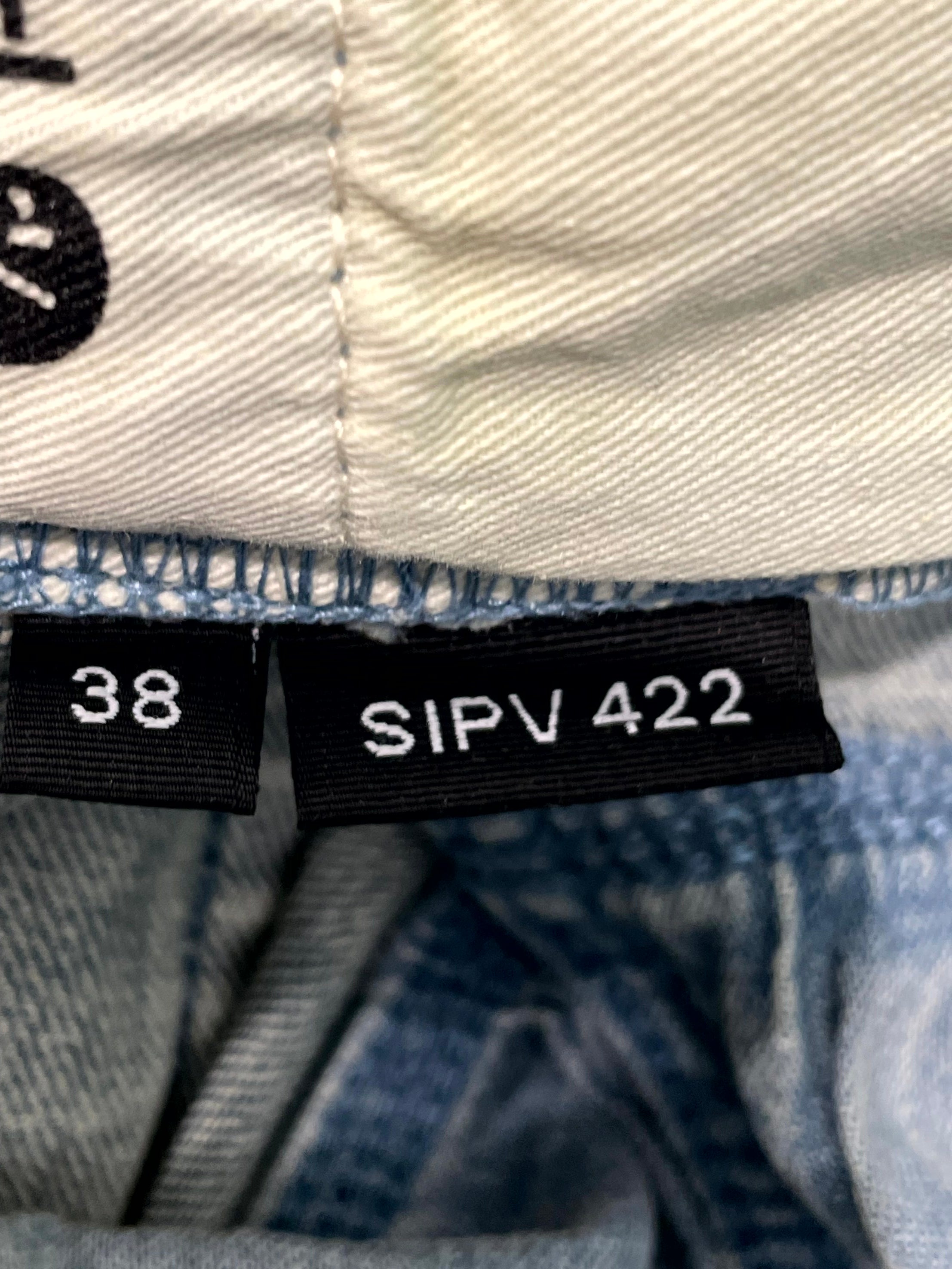 Purple Plain Light Wash Jeans