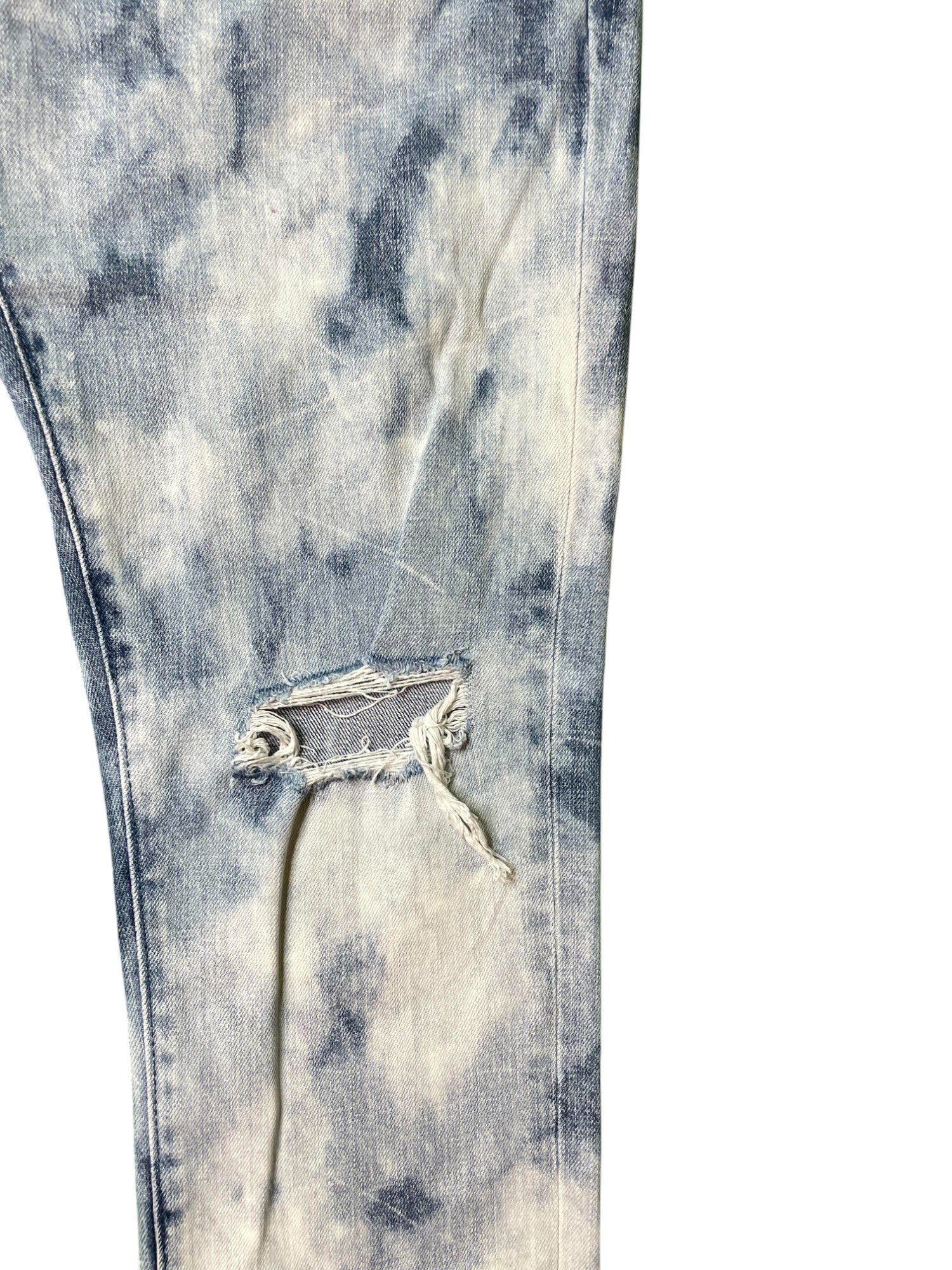 Purple Brand Distressed Light Wash Jeans