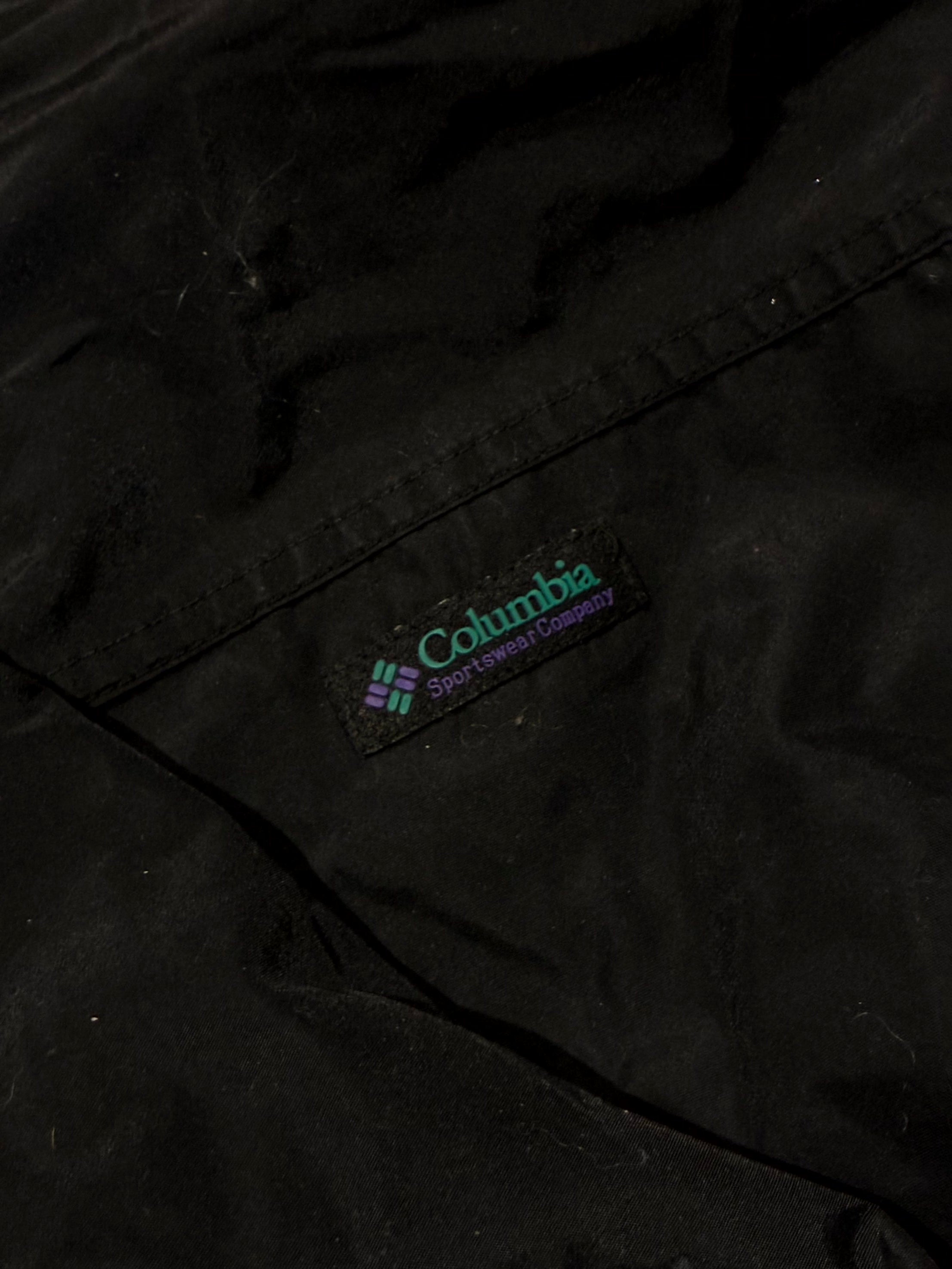 Columbia Bugaboo Windbreaker Black, Purple & Green Jacket