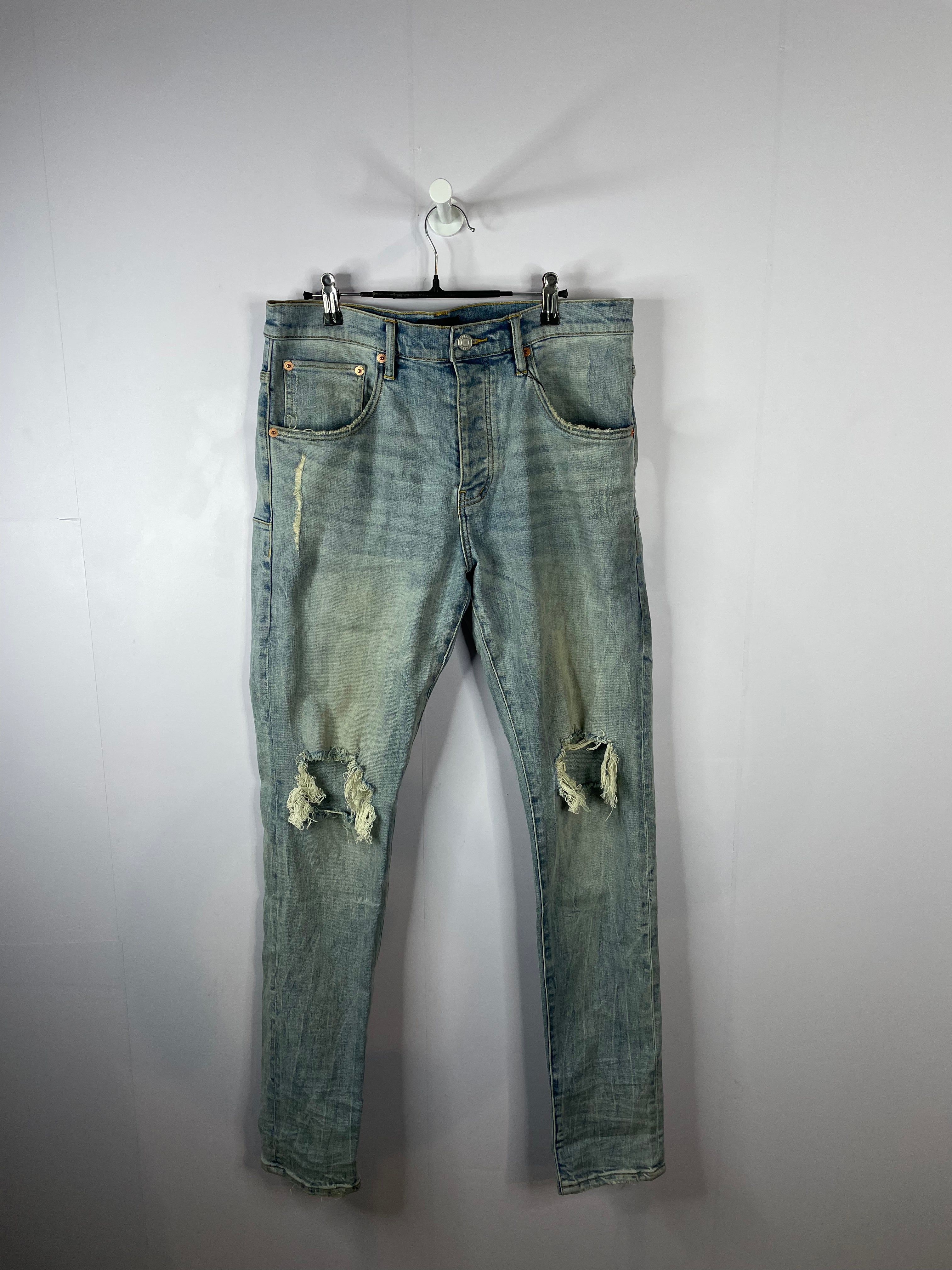 Purple Brand Jeans Light Wash Used 33