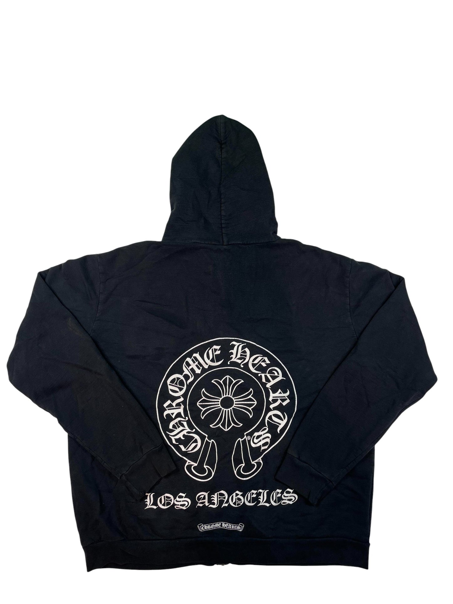 Chrome Hearts Black Horseshoe Los Angeles Zip Up Hoodie