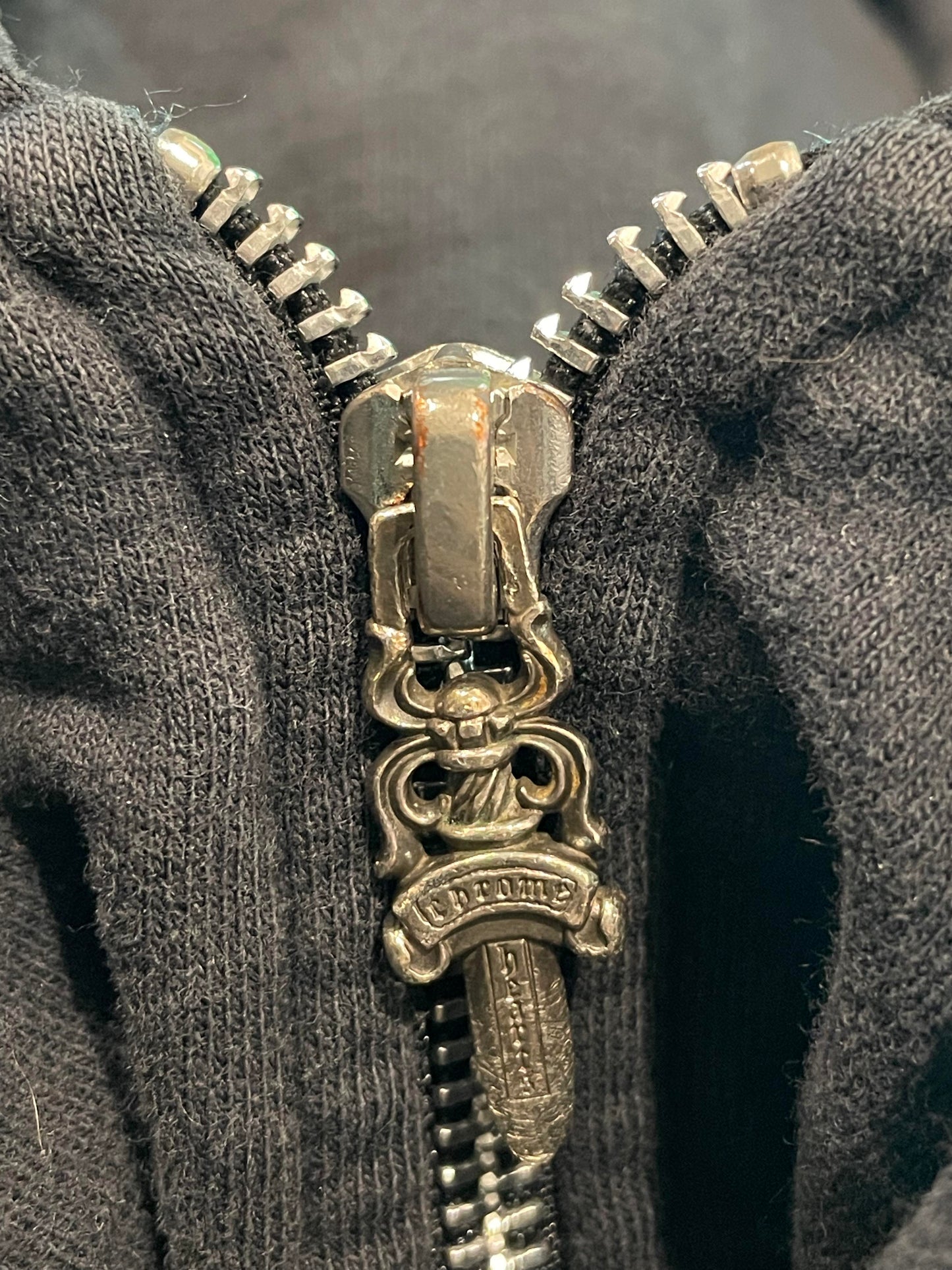 Chrome Hearts Black Horseshoe Los Angeles Zip Up Hoodie