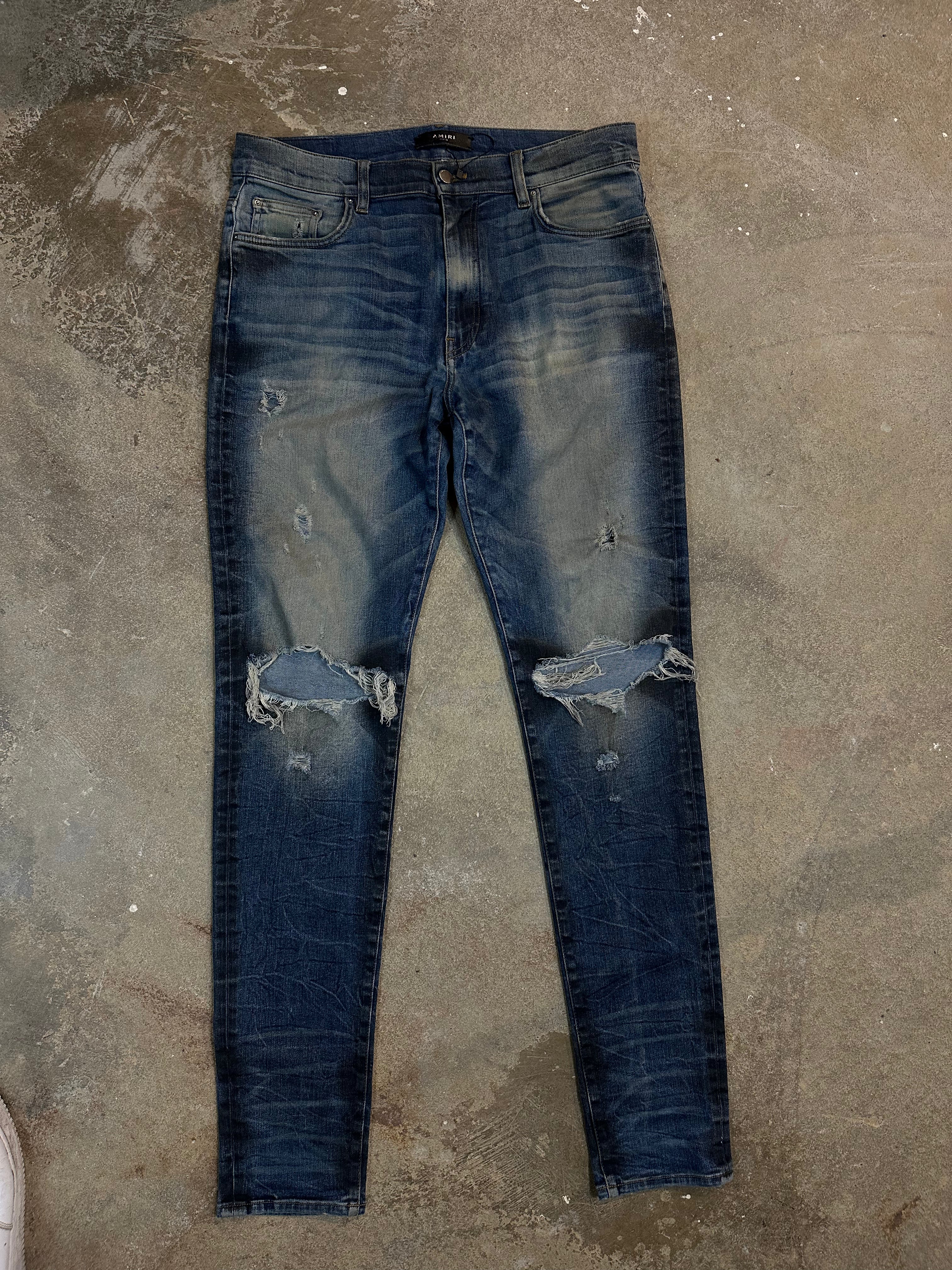 Amiri Ripped Thrasher Jeans Used 36