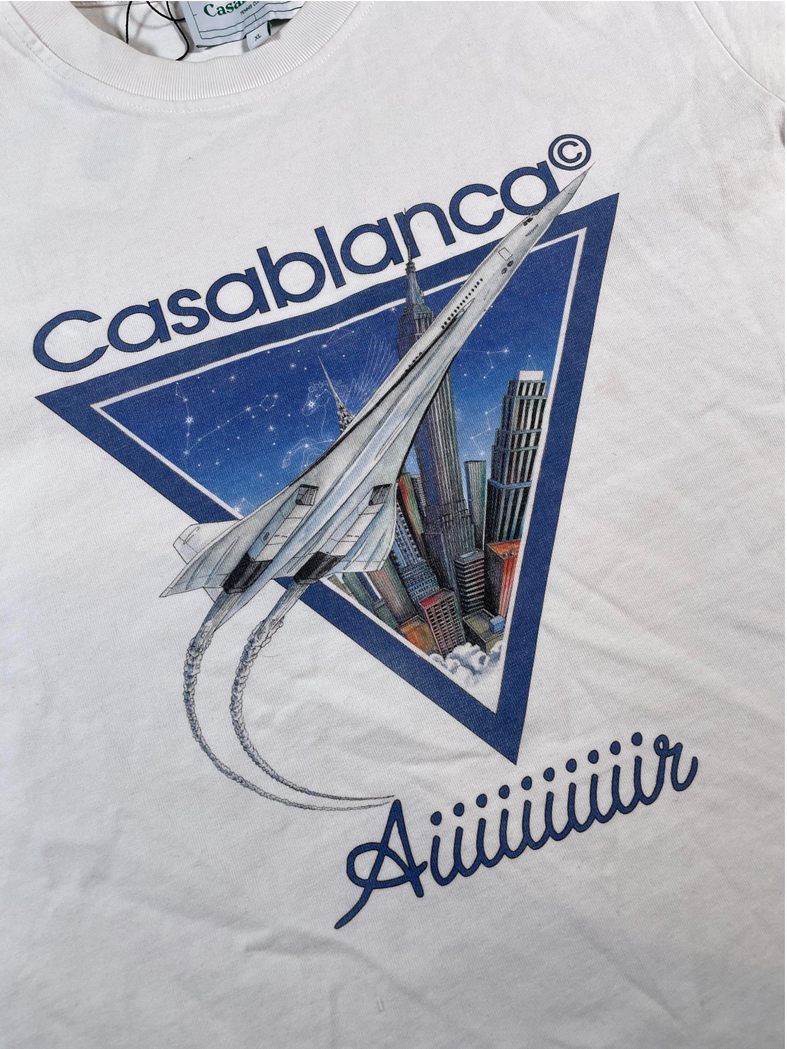 Casablanca White Blue & Air Tee