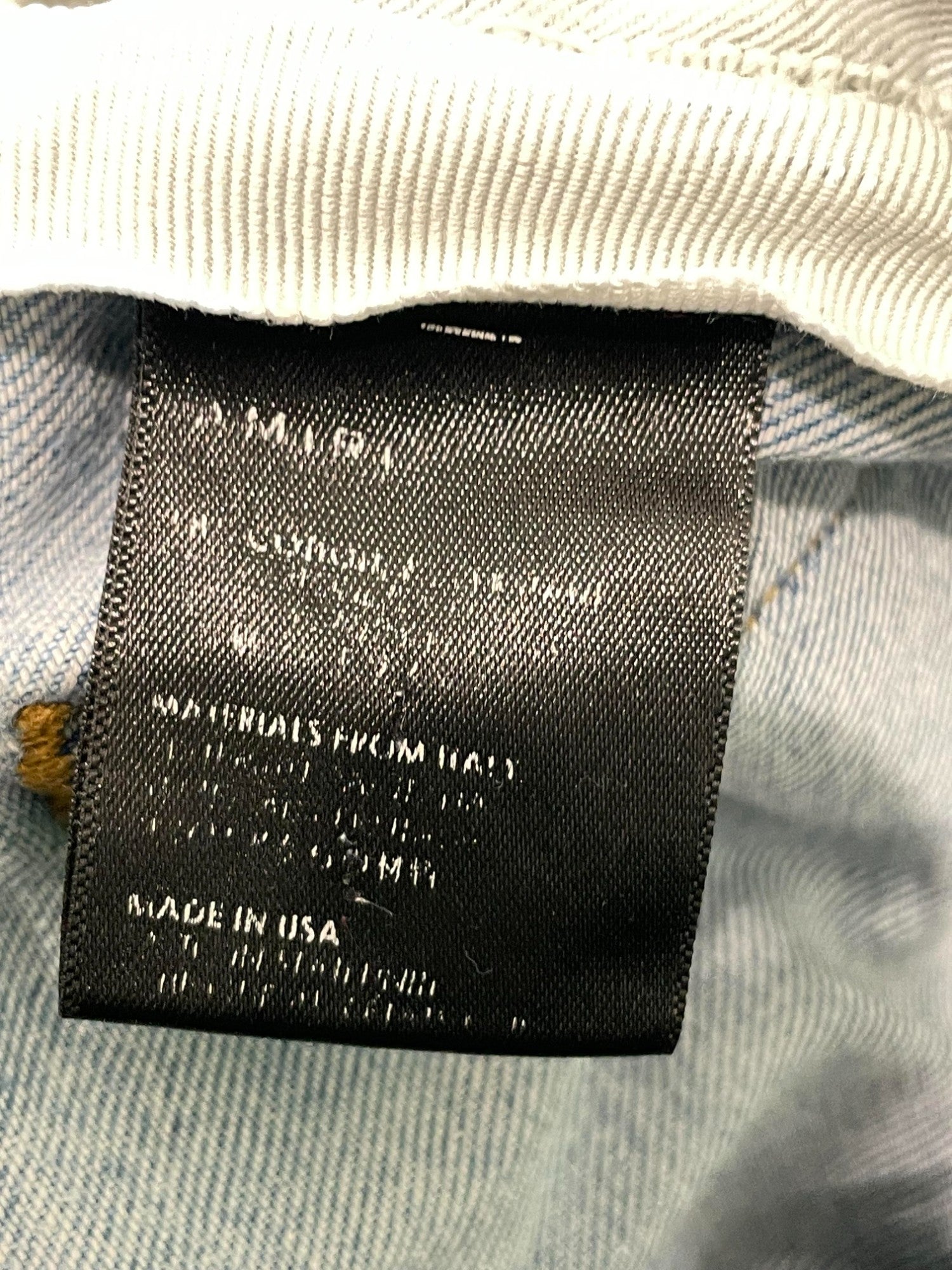 Amiri Thrasher Ripped Light Wash Blue Jeans