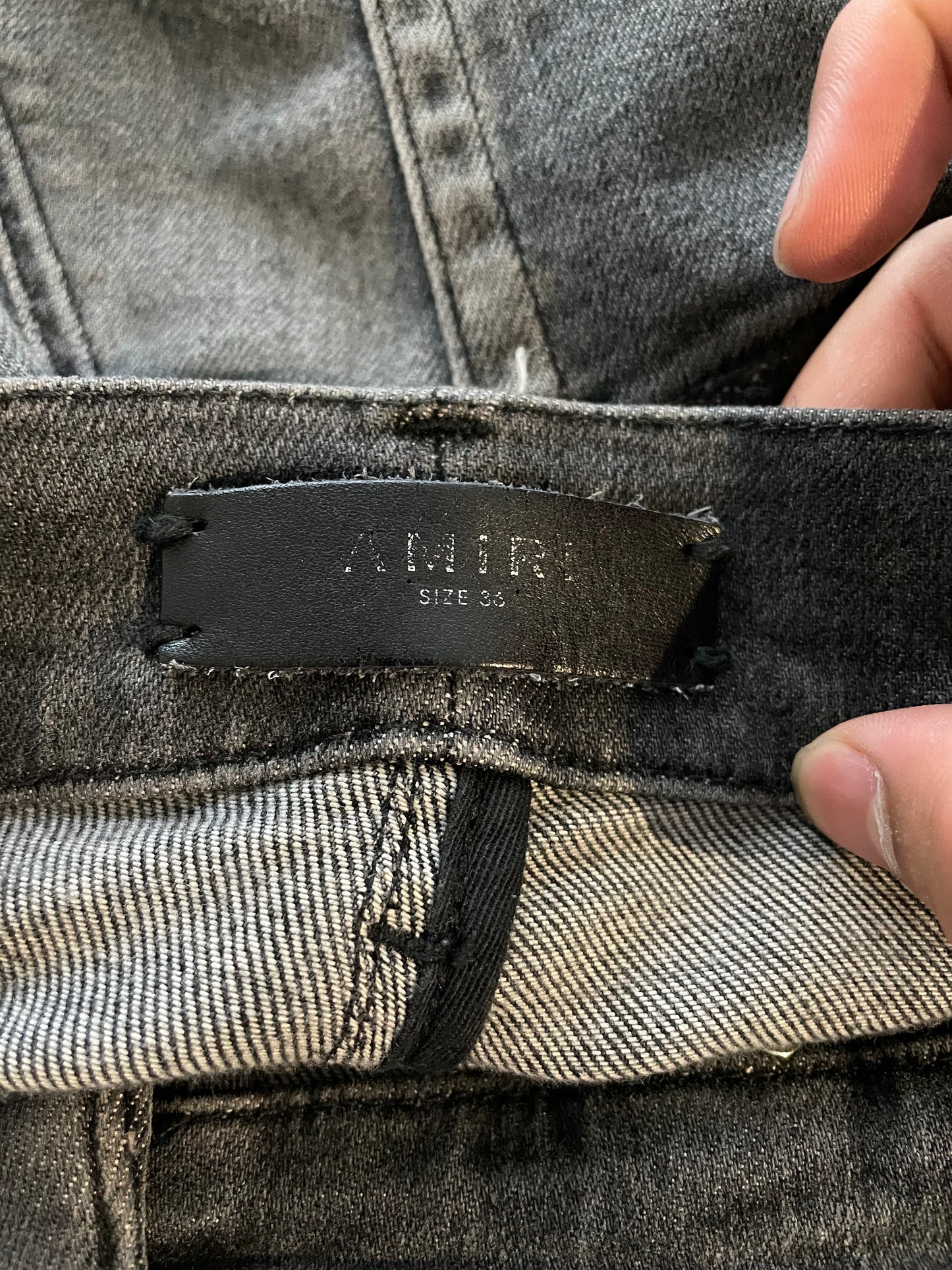Amiri MX2 Grey Black Patch Used 36