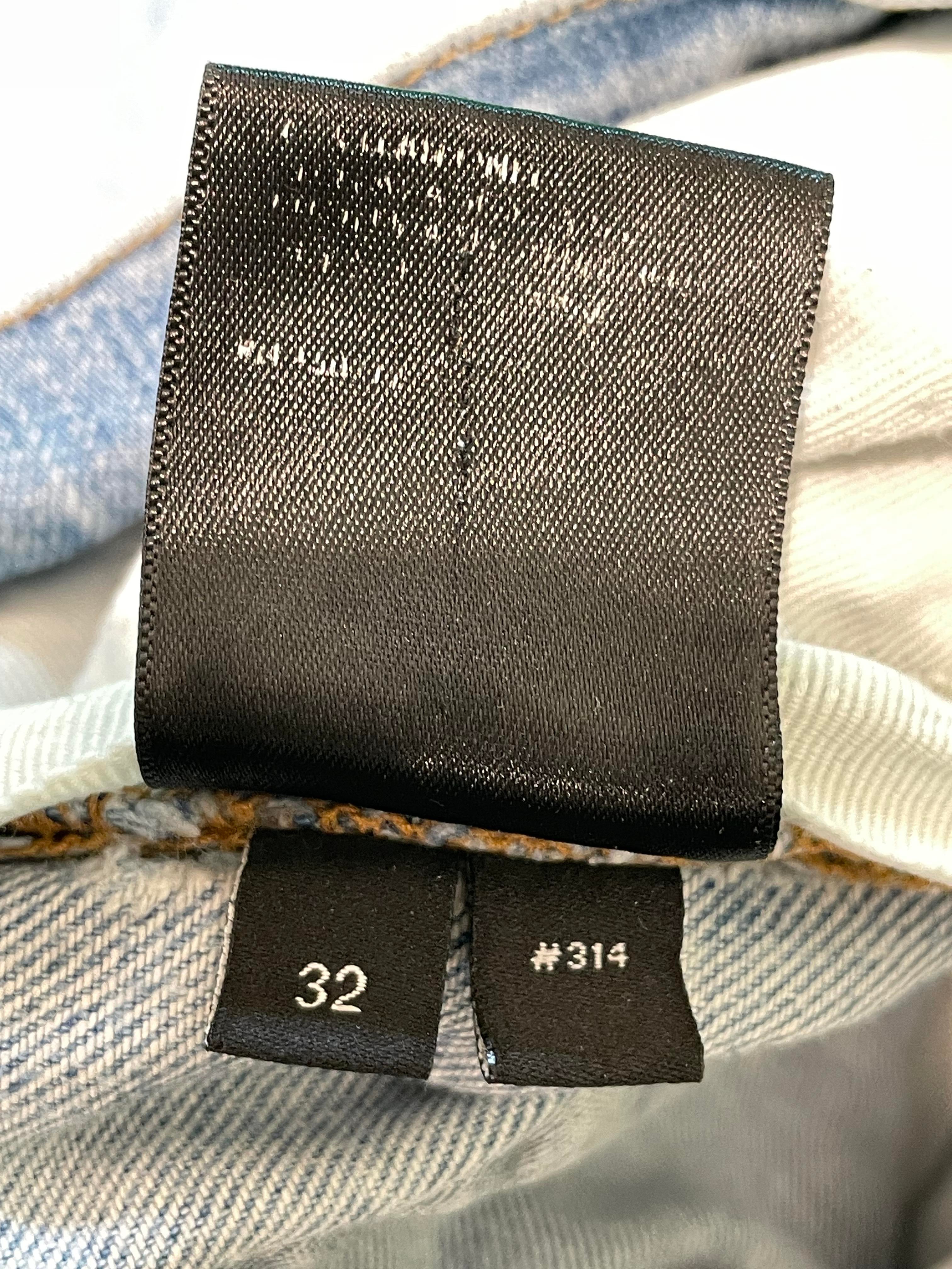 Amiri Thrasher Ripped Light Wash Blue Jeans