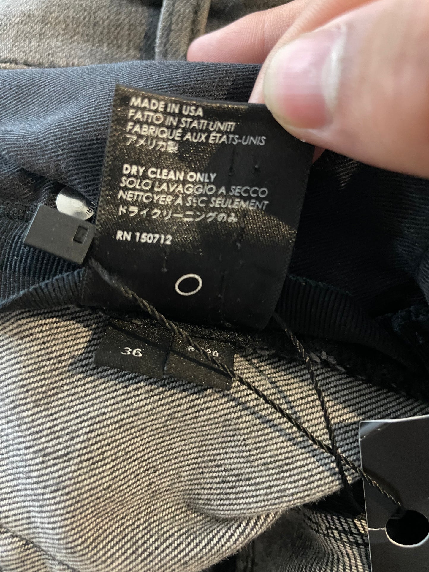 Amiri MX2 Grey Black Patch Used 36