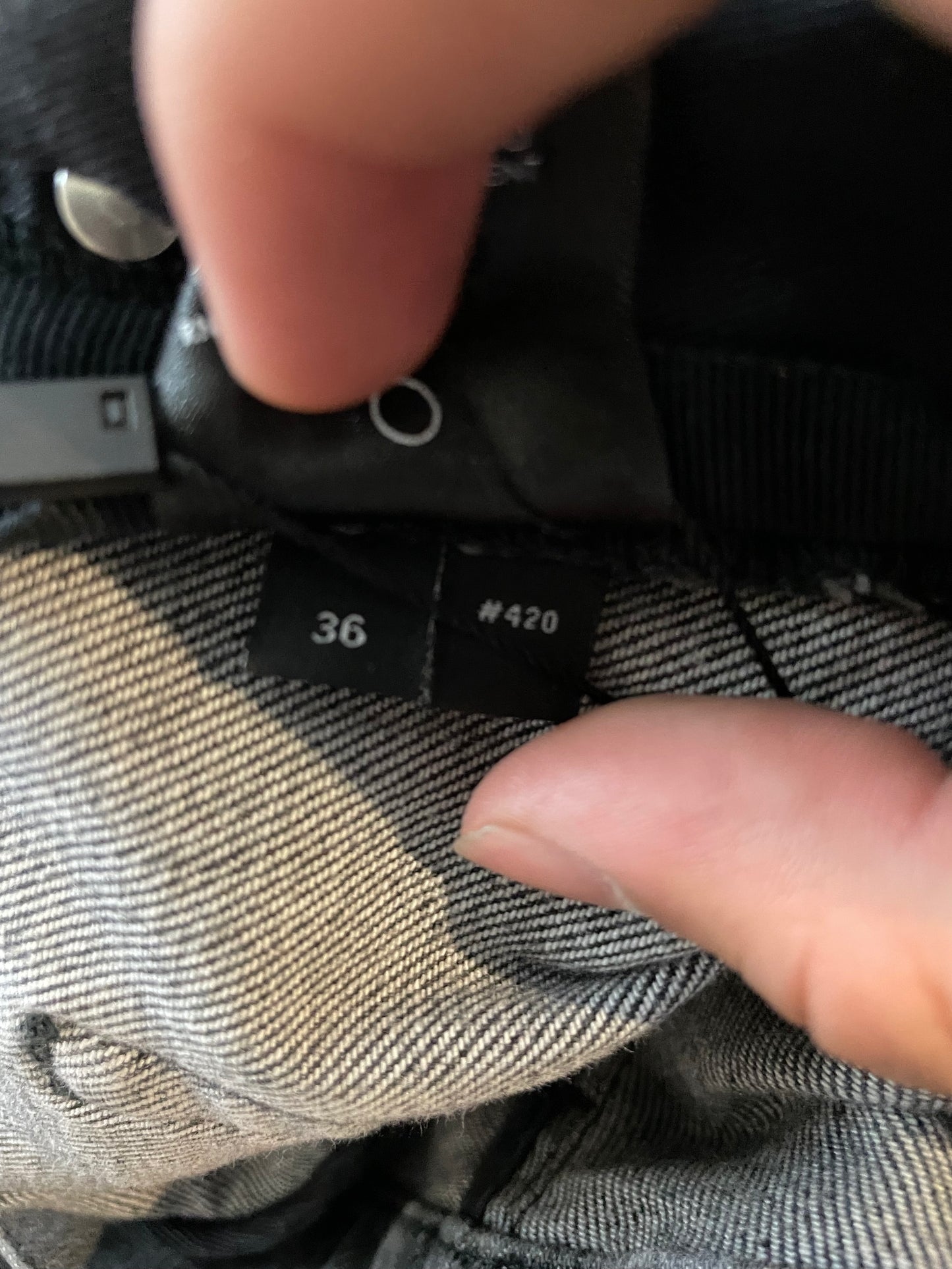 Amiri MX2 Grey Black Patch Used 36