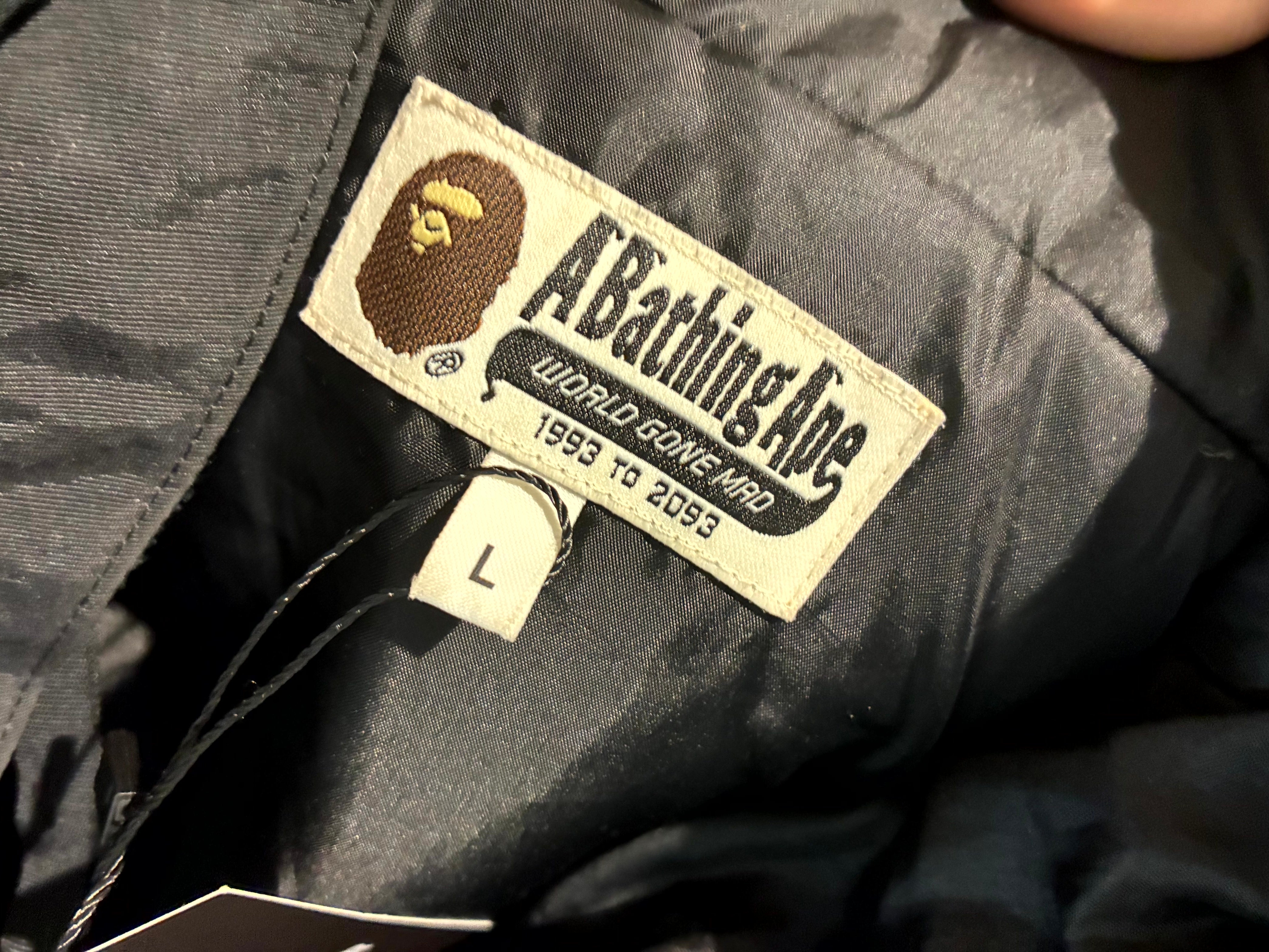 Bape Tonal Parka Coat Black Jacket