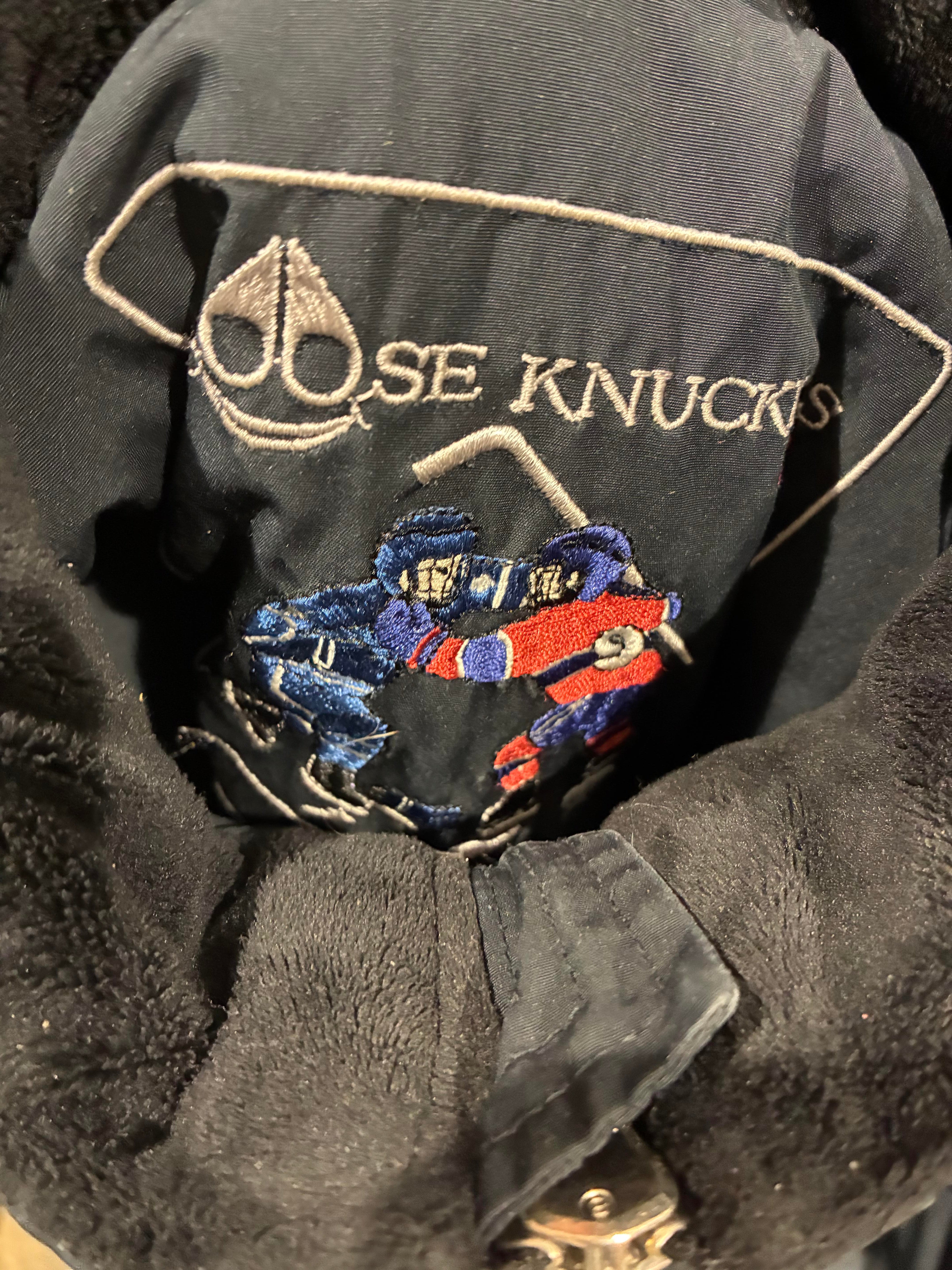 Moose Knuckles Navy Bomber Jacket