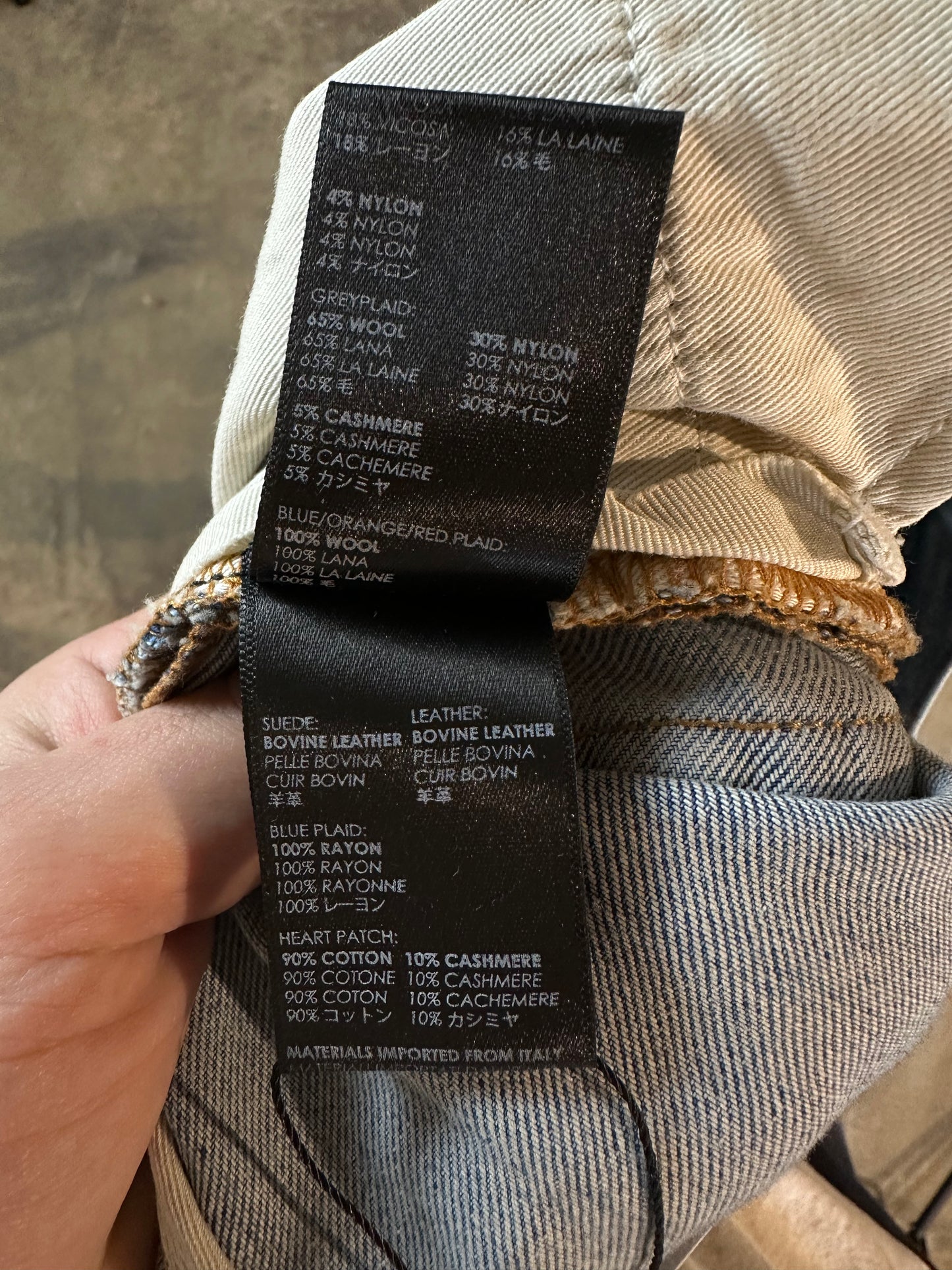 Amiri Jeans Light Wash Lumber Patchwork Used 32