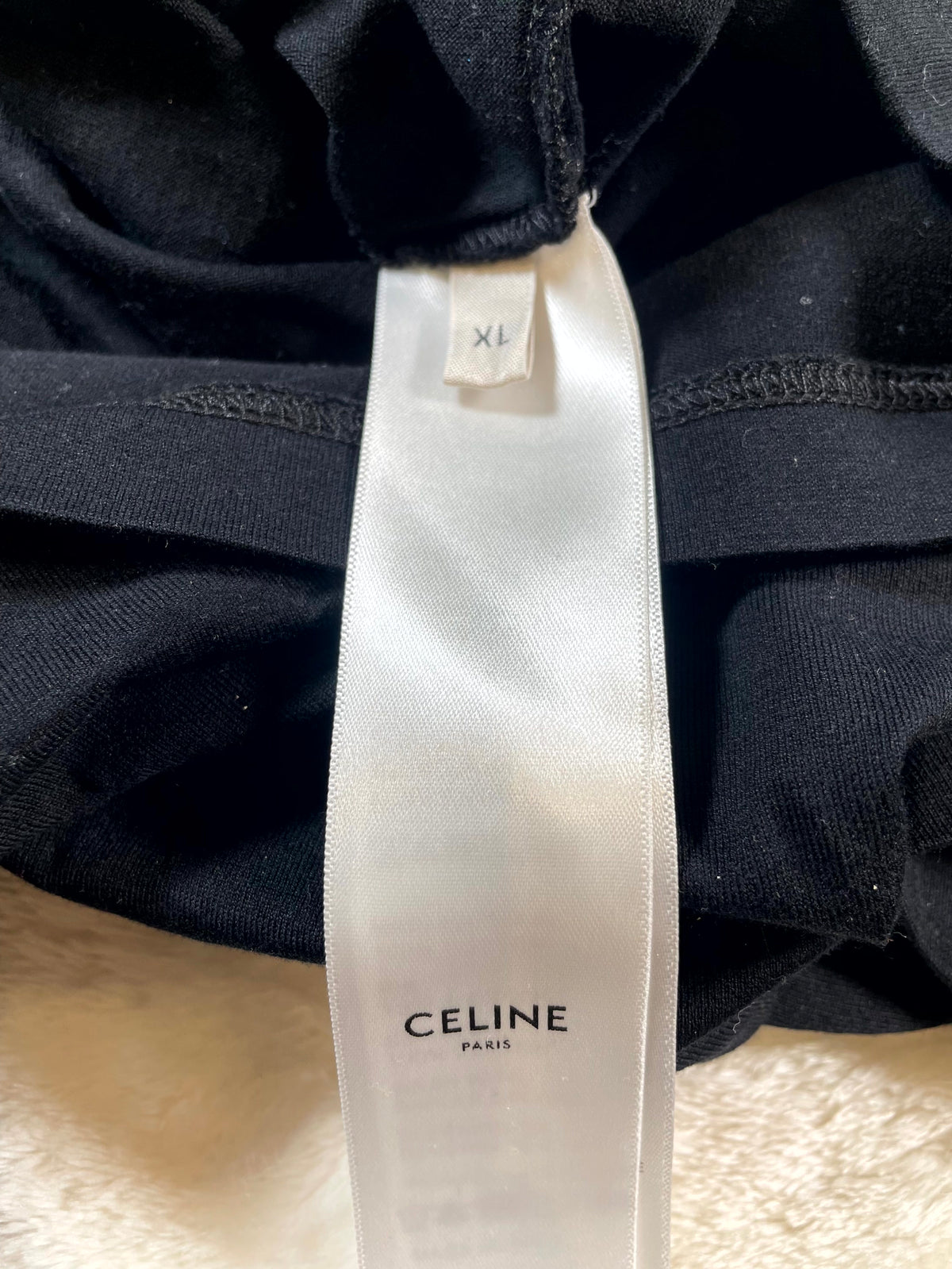 Celine Women's Baseball Black & White Tee