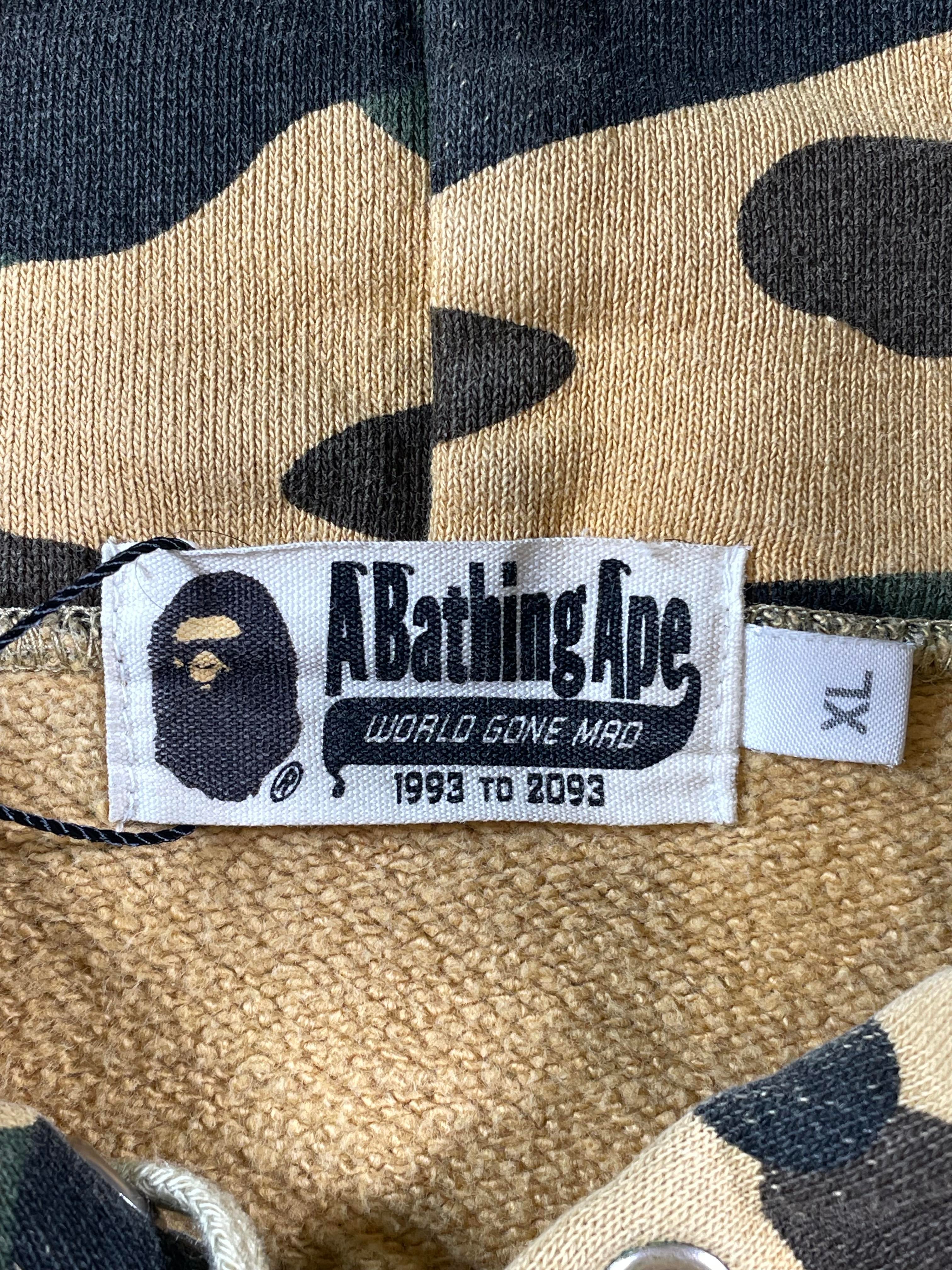 BAPE Classic Yellow Camo Hoodie