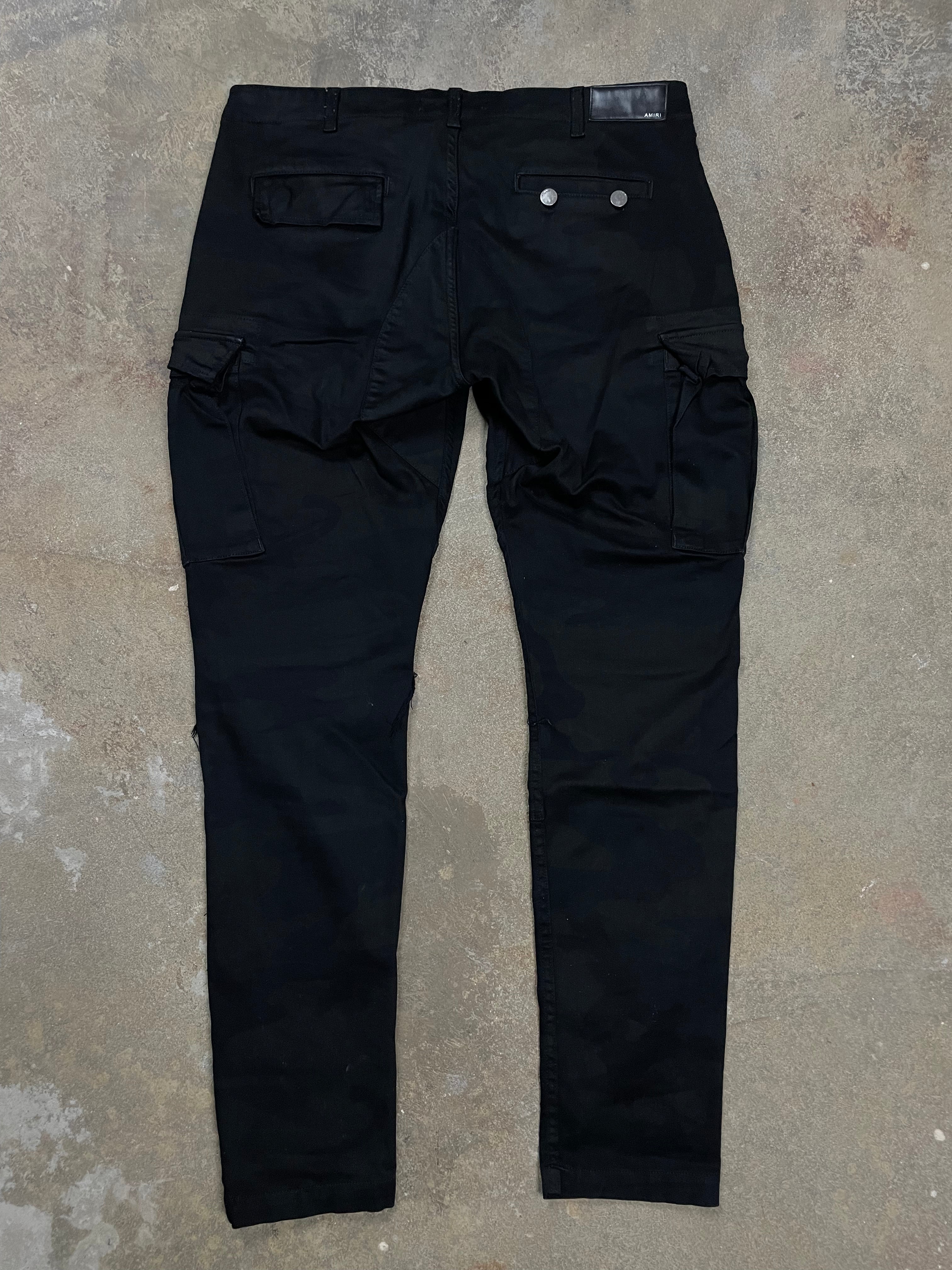 Amiri Cargo Pants Camo Black Patch 33 Used