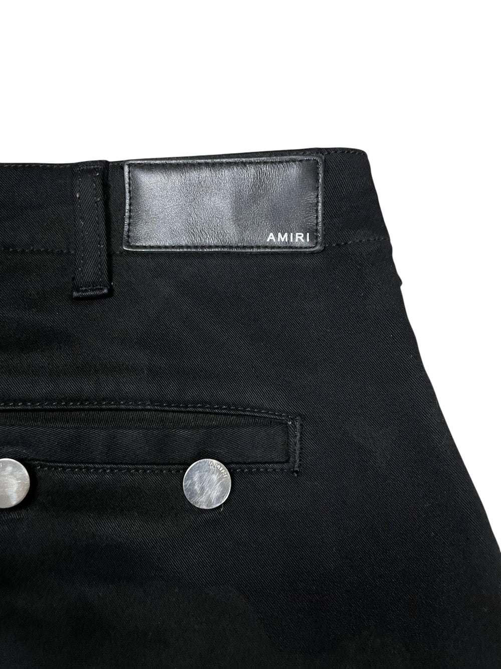 Amiri Camo Patch Black Cargo Pants