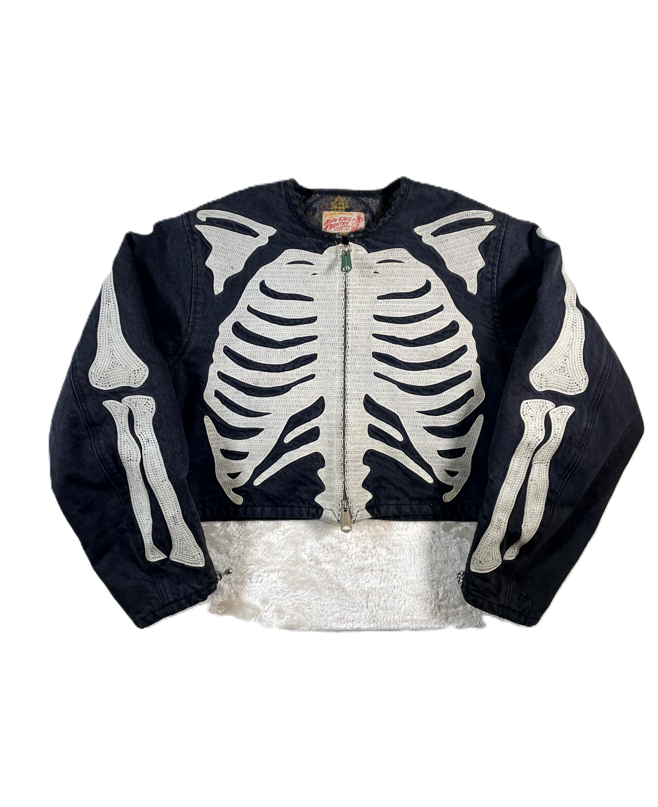 Kapital Motocross Denim Black Wash Jacket