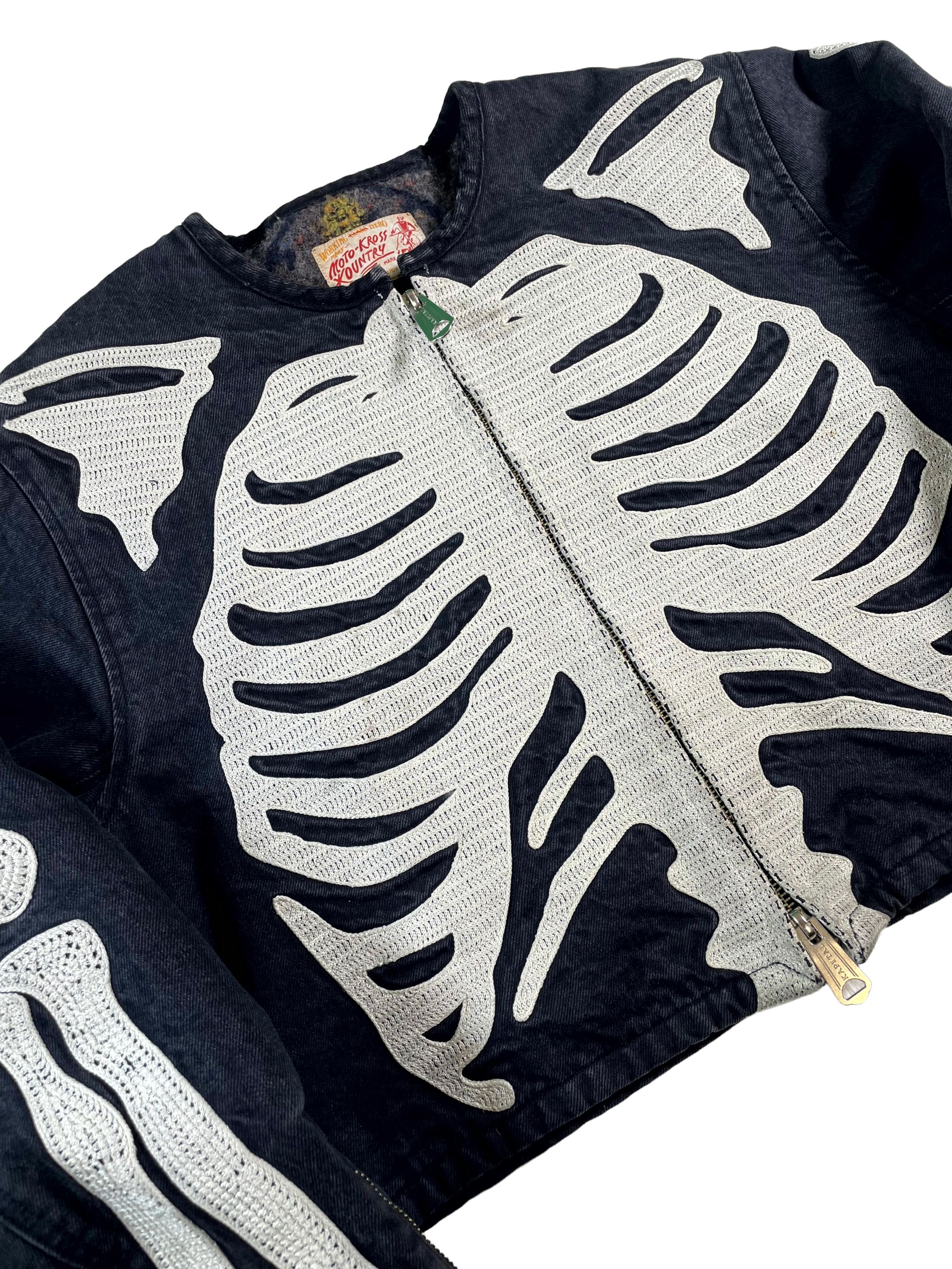 Kapital Motocross Denim Black Wash Jacket