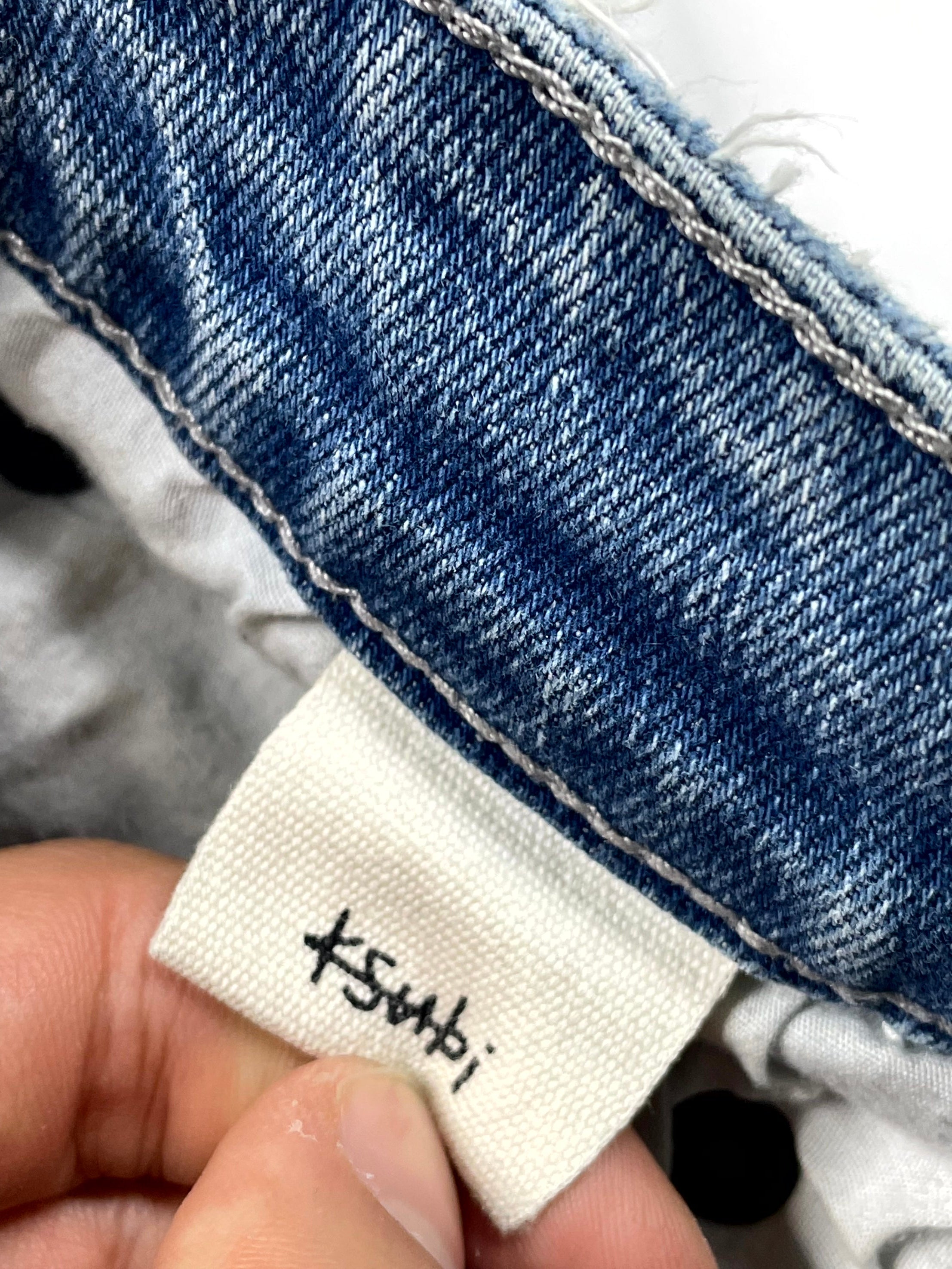 Purple Brand Logos Light Wash Jeans