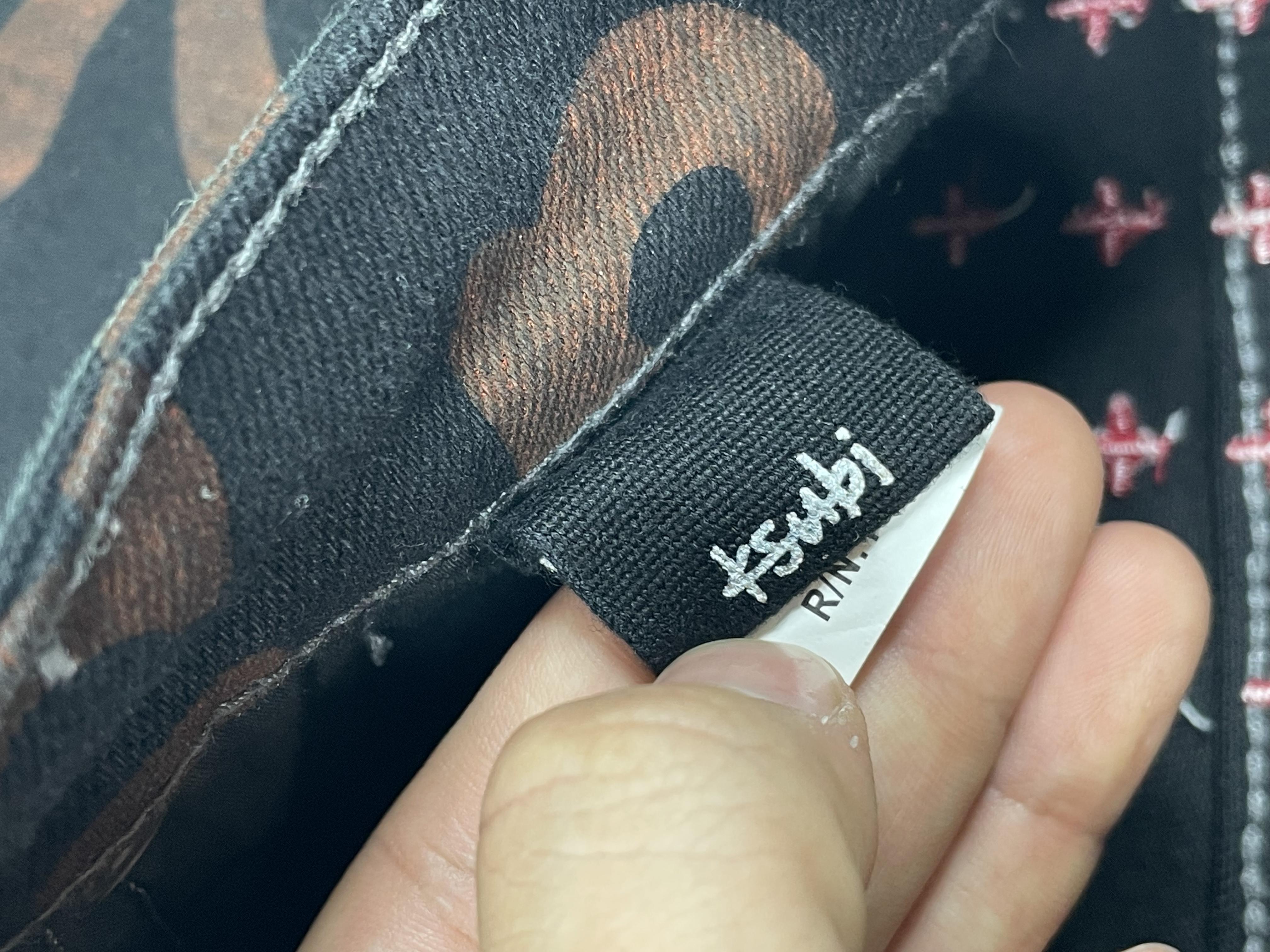 Ksubi Brown Writing Black Jeans
