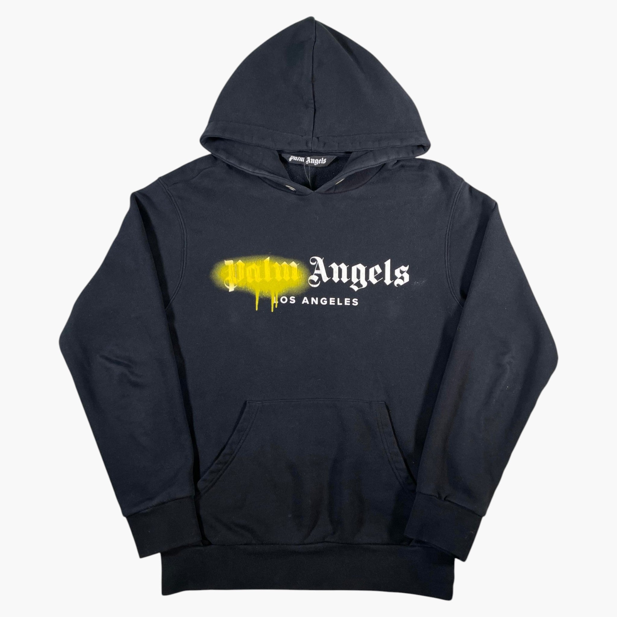 Palm Angels Spray Black & Yellow Hoodie