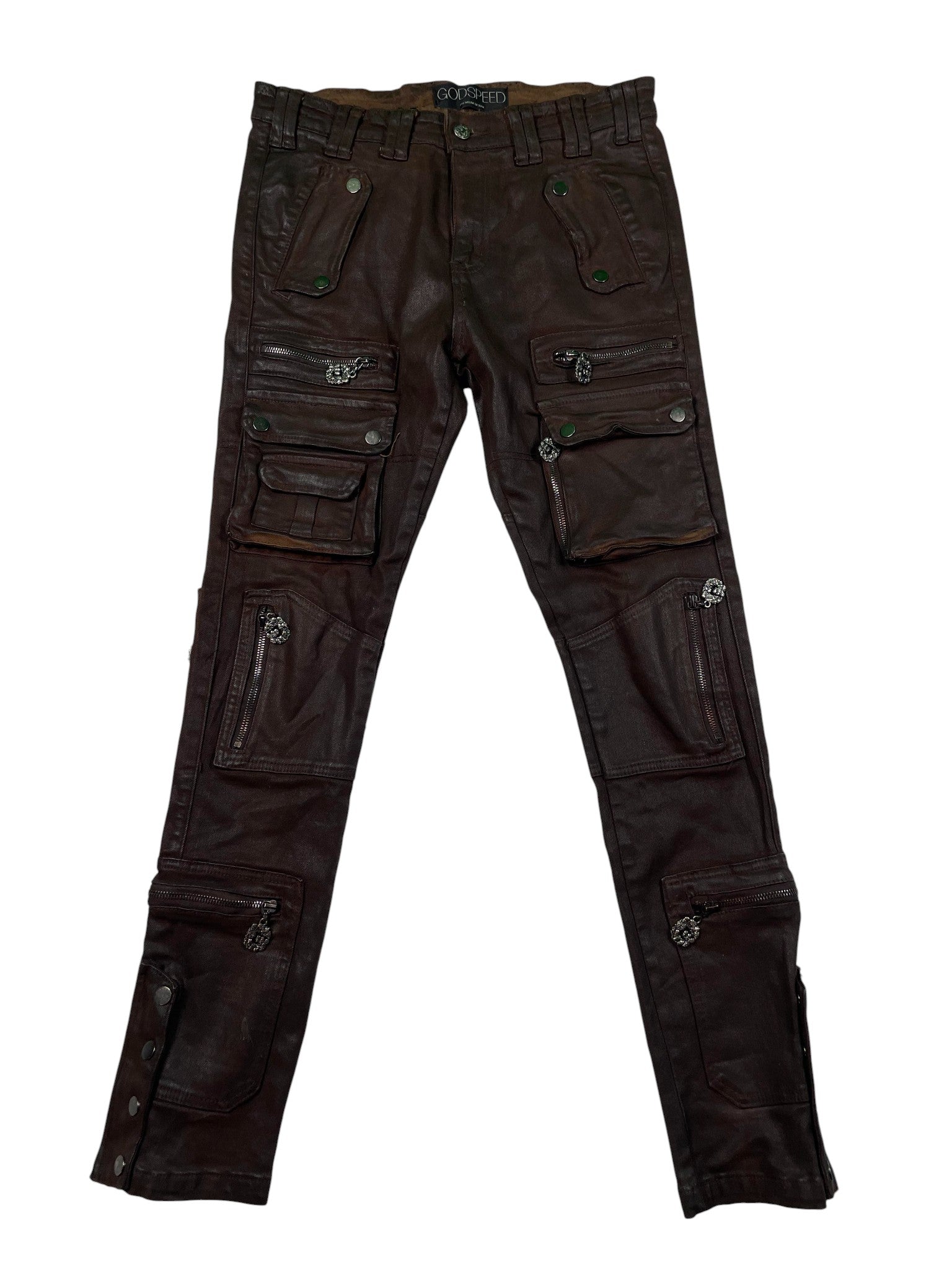 Godspeed Brown Leather Jeans
