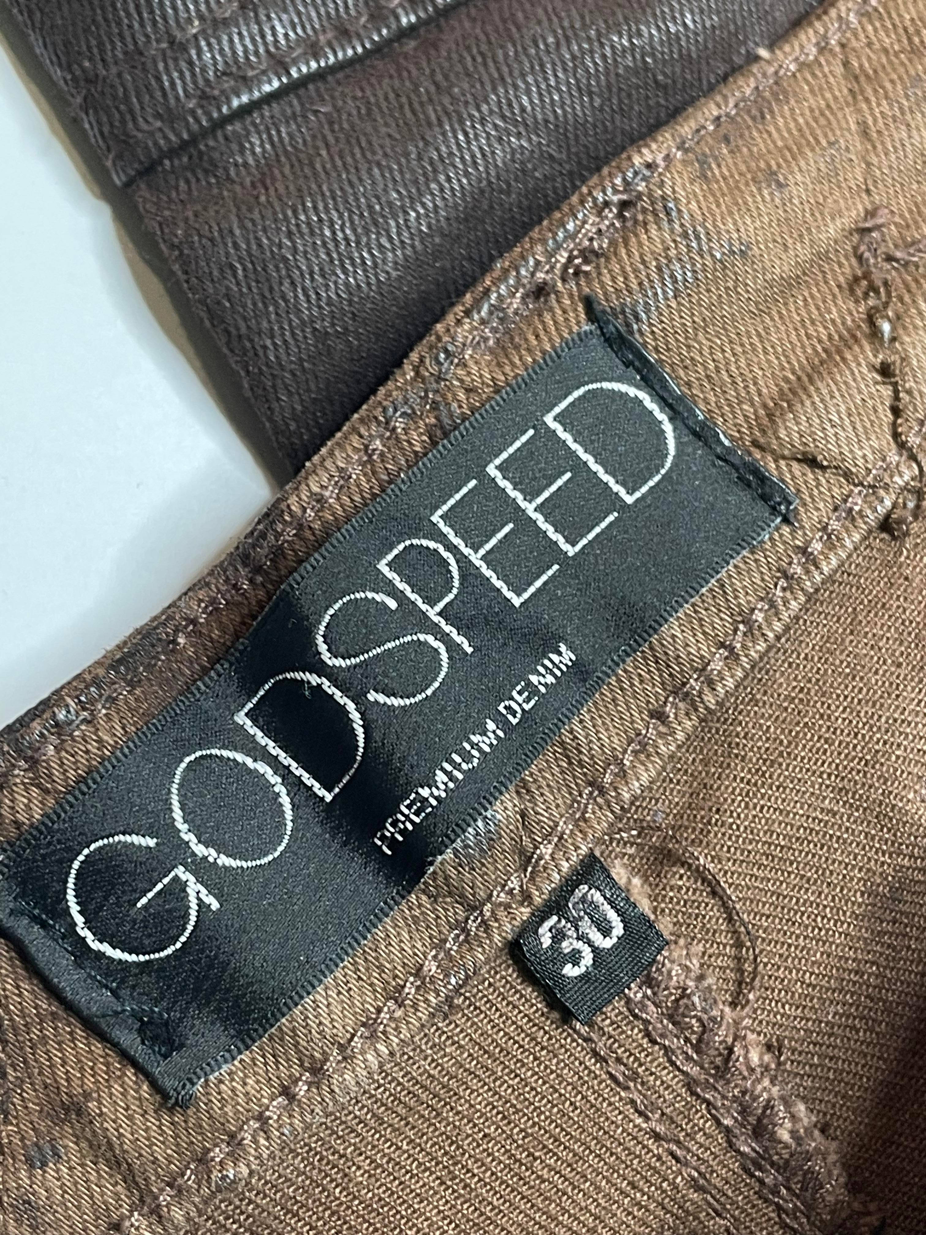 Godspeed Brown Leather Jeans
