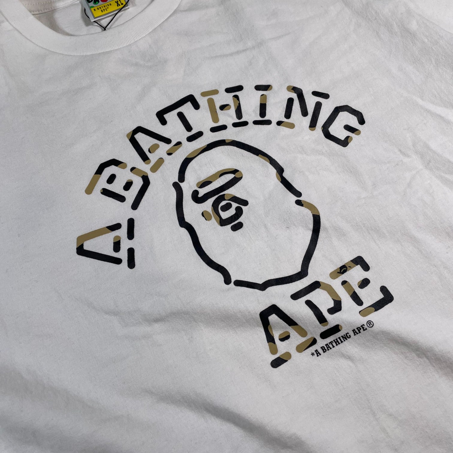 Bape 'Ape Dessert' White Camo Tee
