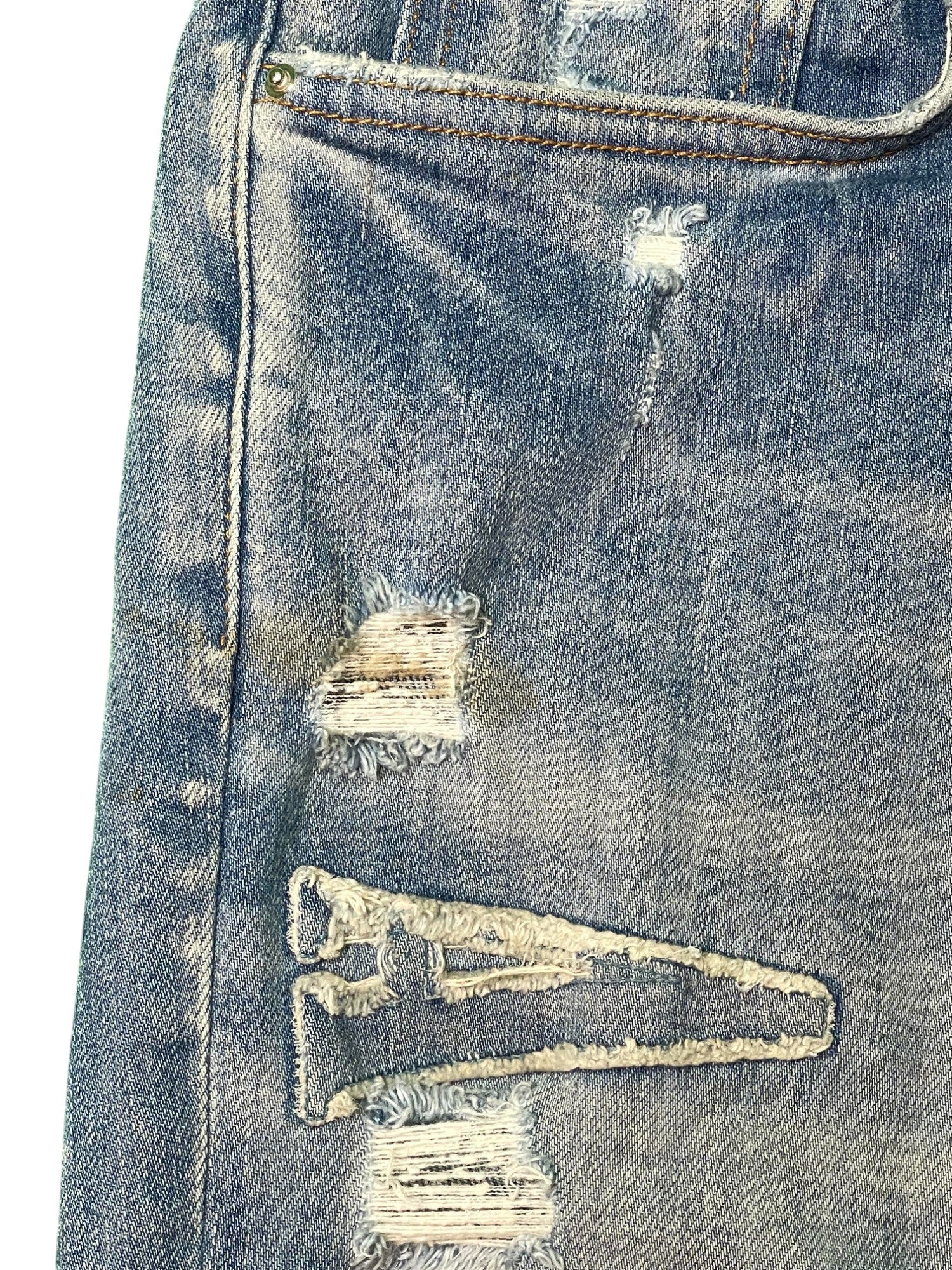 Amiri Applique Side Logo Light Wash Blue Jeans