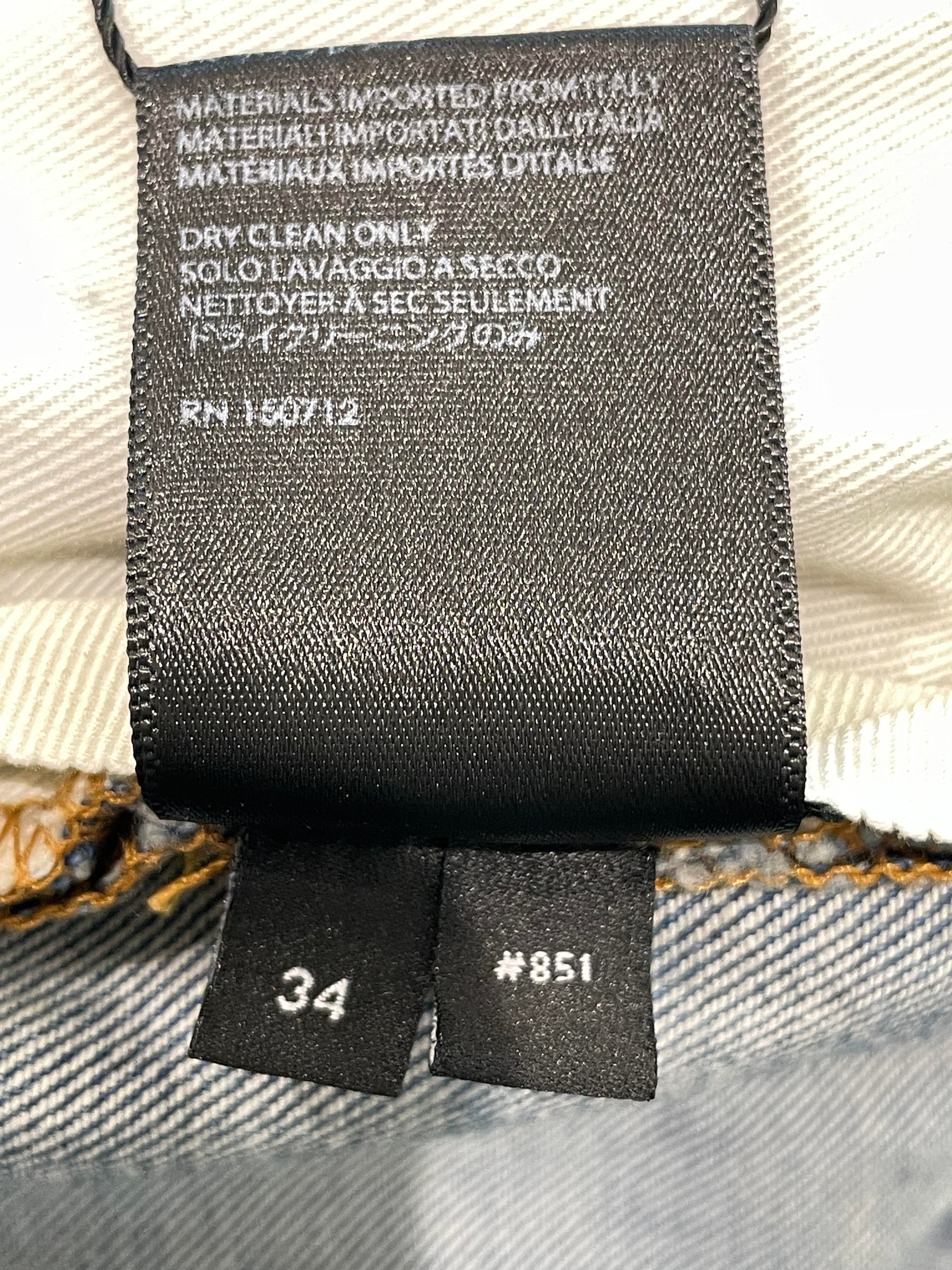 Amiri Applique Side Logo Light Wash Blue Jeans