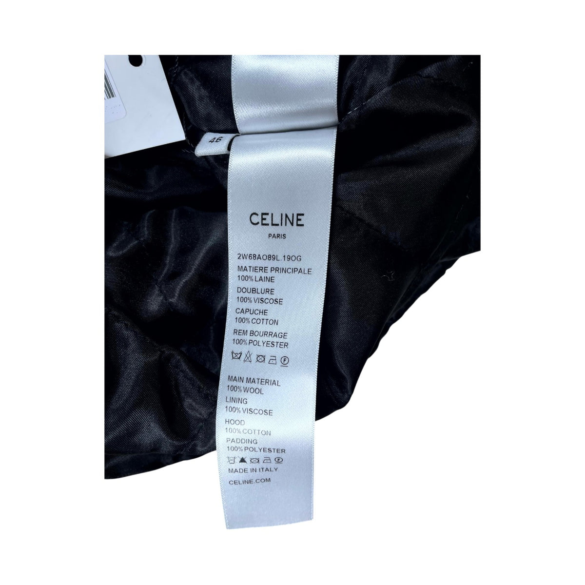 Celine Plaid Logo Hooded Shirt Brown Hoodie