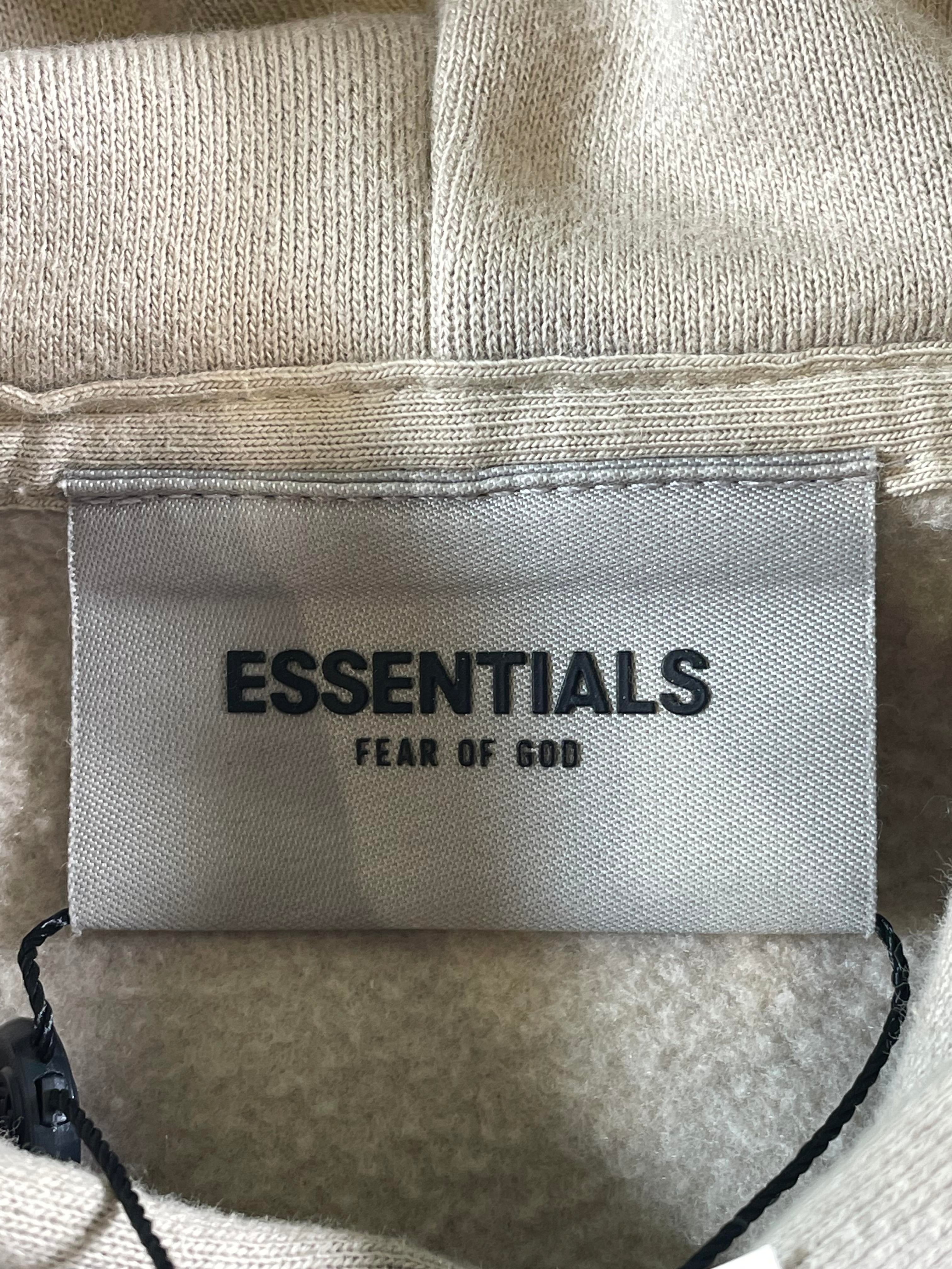 Essentials Tan & Silver Hoodie