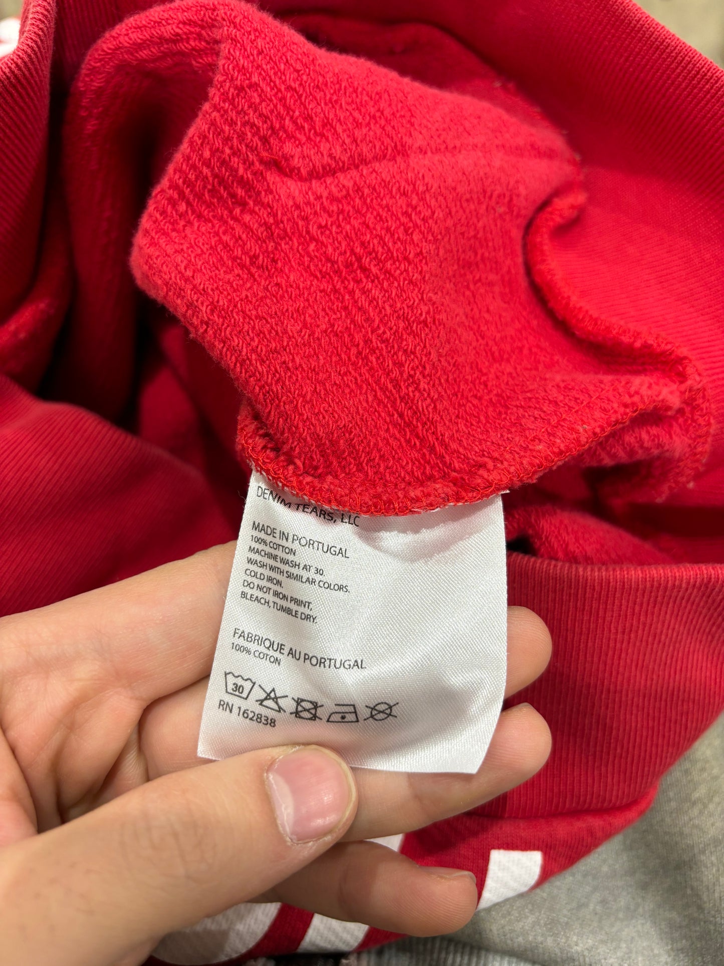 Denim Tears Red IBCA Zip Up Used Small