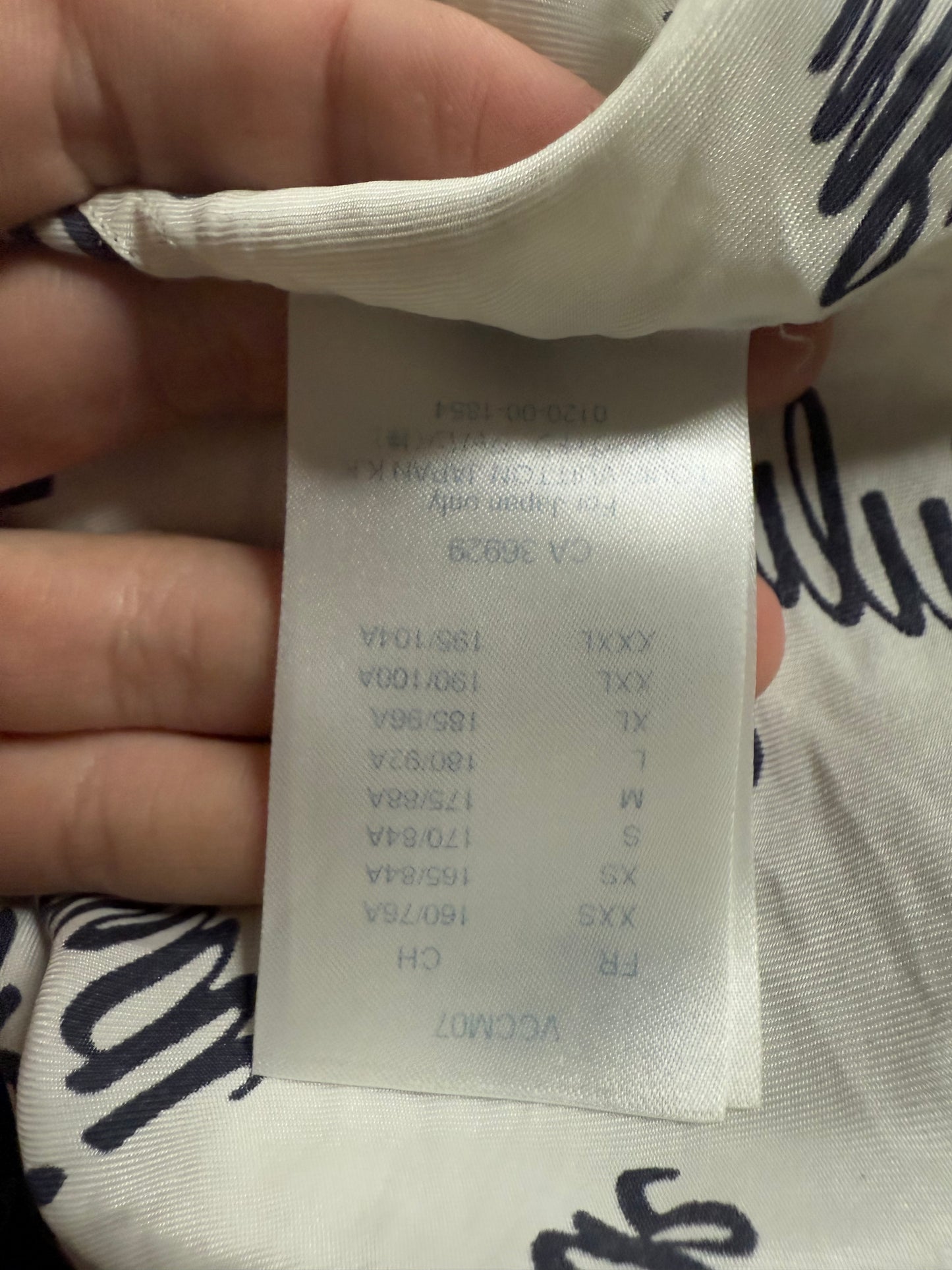 LV Button Up White All Over Used Medium
