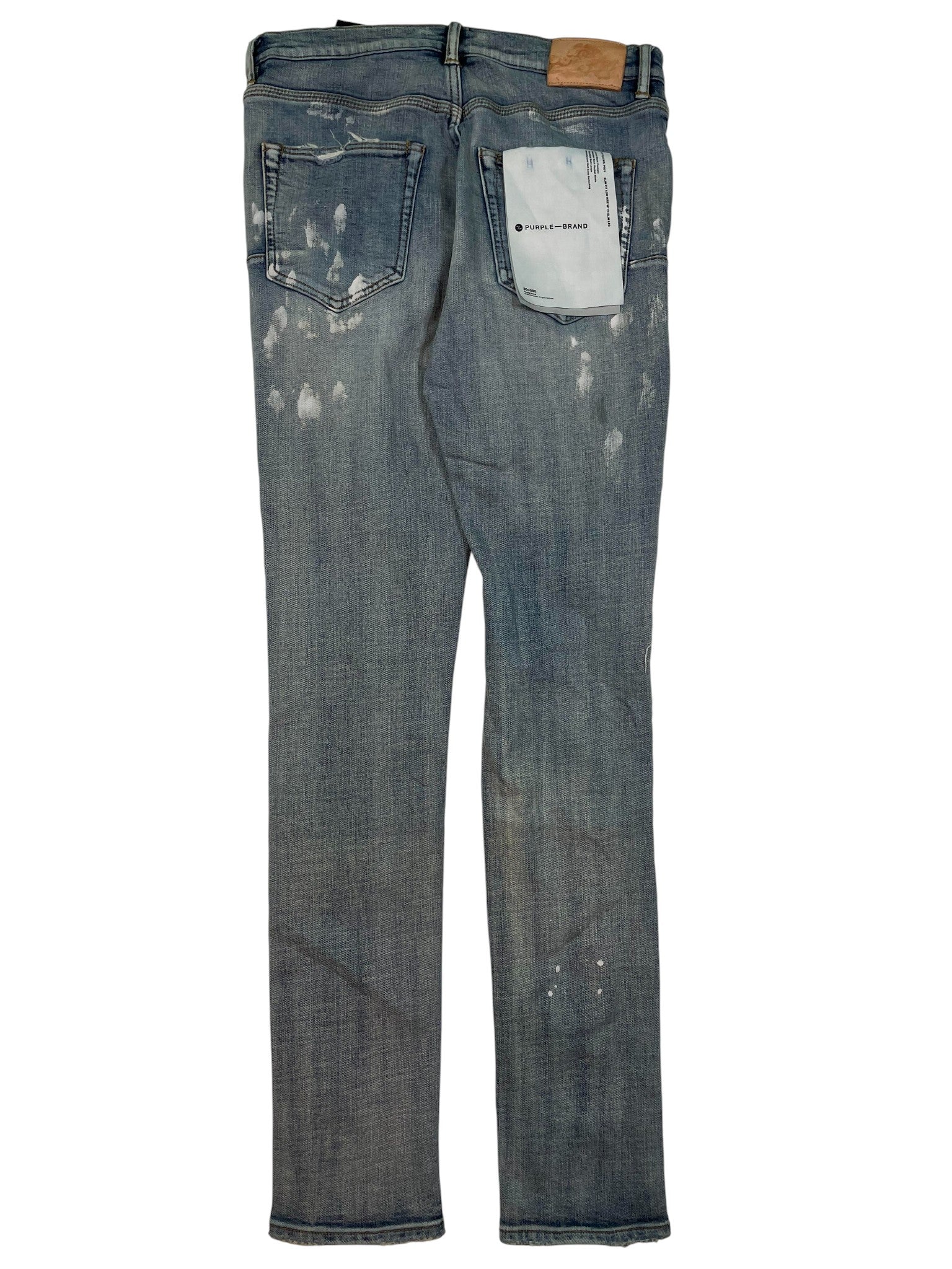 Purple Brand Light Wash Splatter Jeans